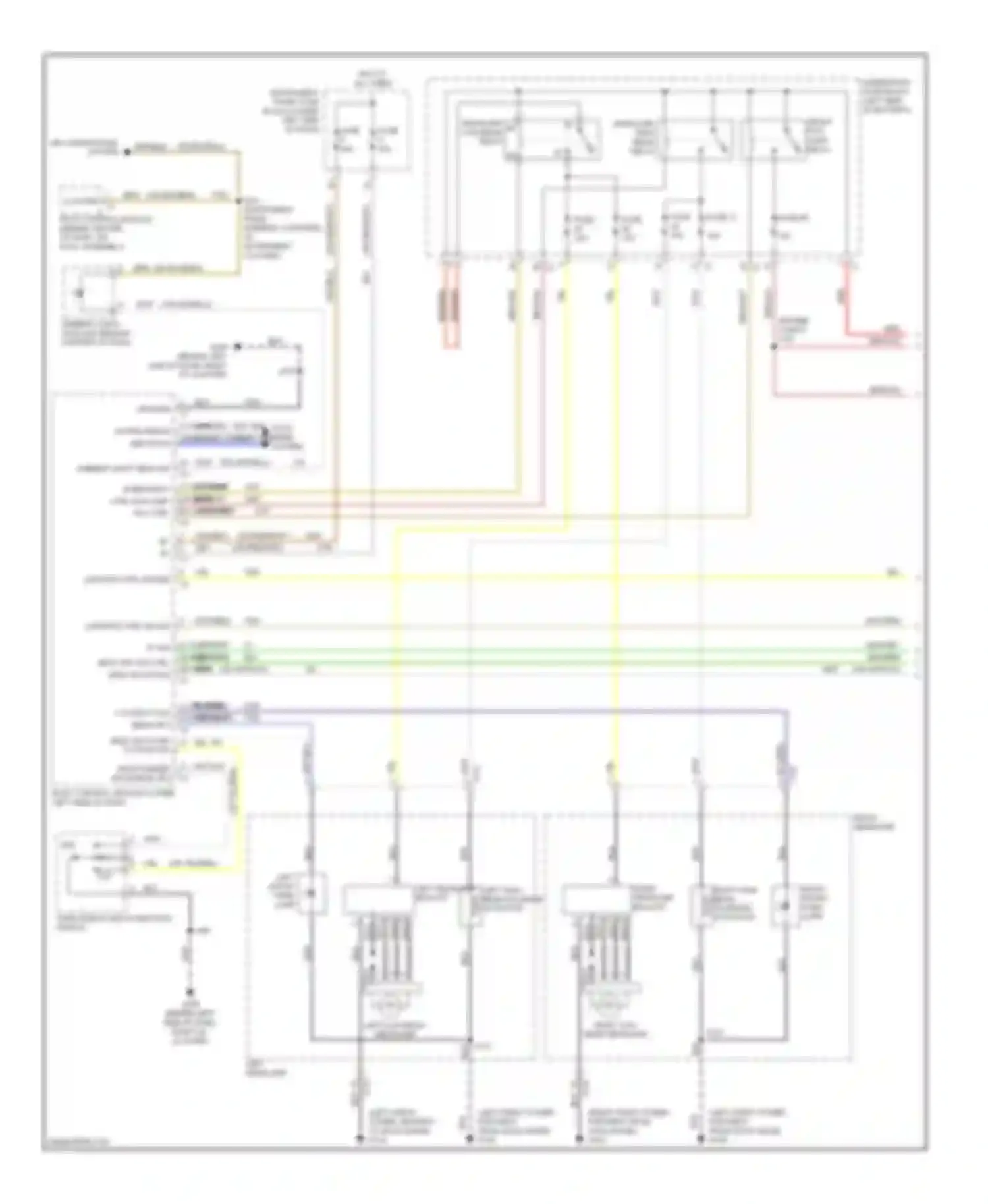 Regal Buick V (2009-2013): Headlights circuit, with hid headlamps (1 of 2)