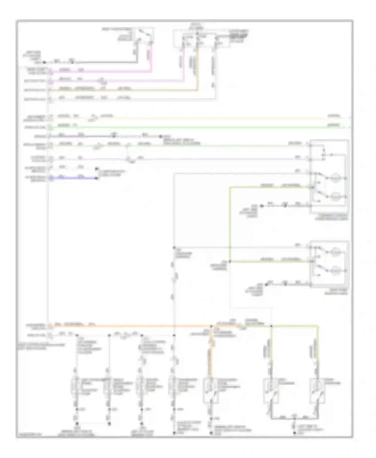 Regal Buick V (2009-2013): Courtesy lamps circuit (1 of 2)