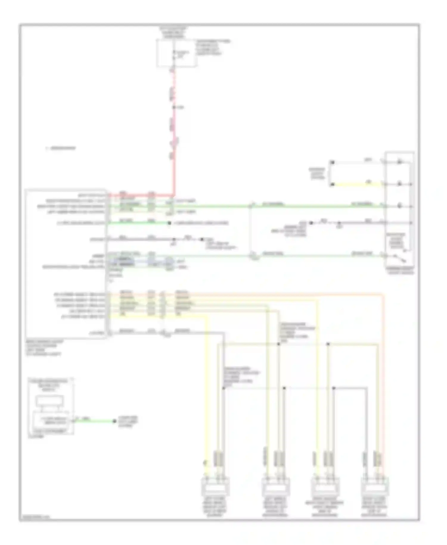 Regal Buick V (2009-2013): Parking assistant circuit