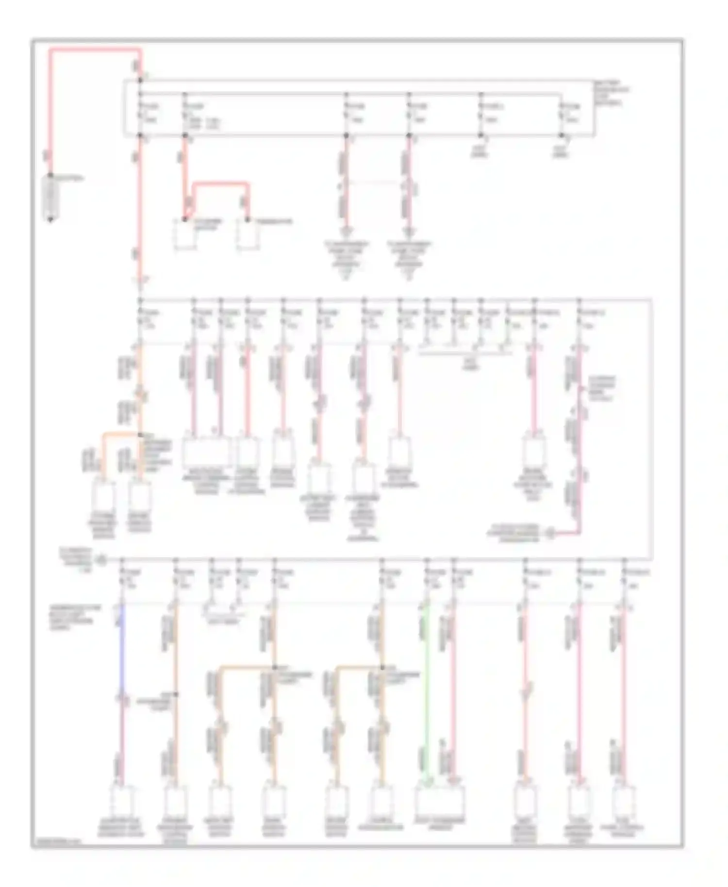 Regal Buick V (2009-2013): Power distribution circuit (1 of 6)