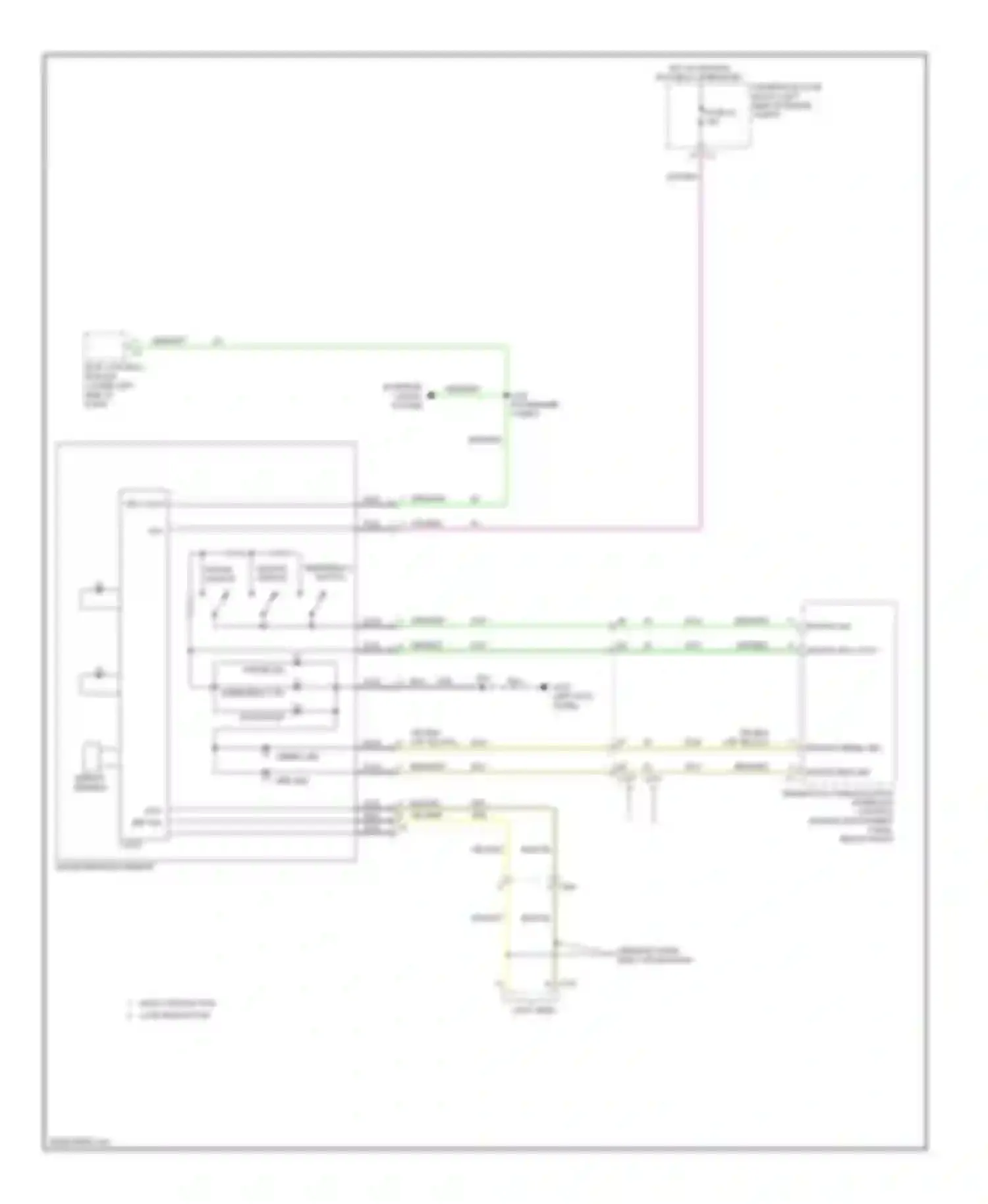 Regal Buick V (2009-2013): Electrochromic mirror circuit
