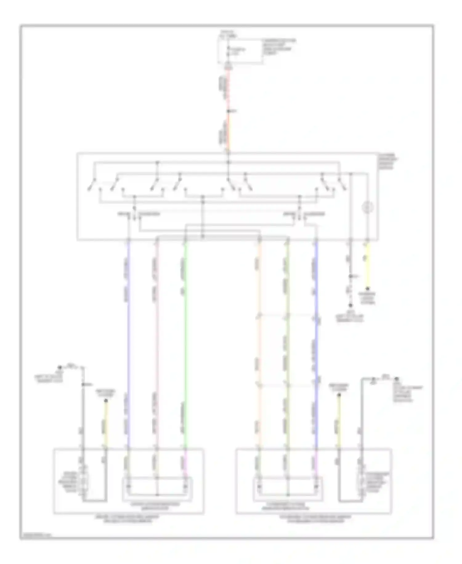 Regal Buick V (2009-2013): Power mirrors circuit