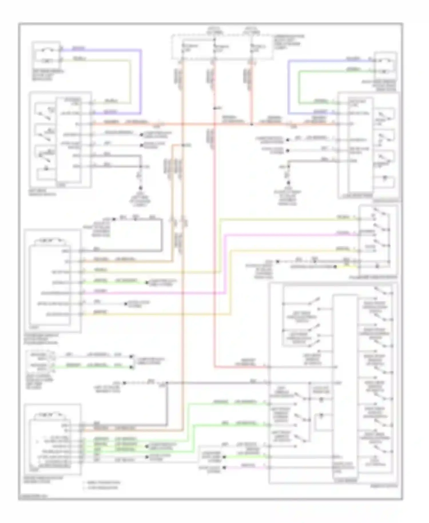 Regal Buick V (2009-2013): Power windows circuit