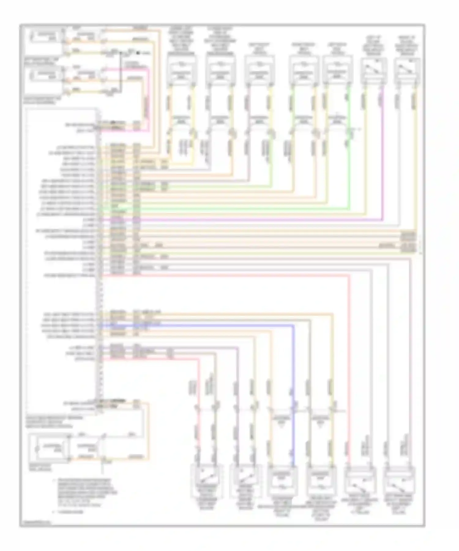 Regal Buick V (2009-2013): Supplemental restraints circuit (1 of 2)