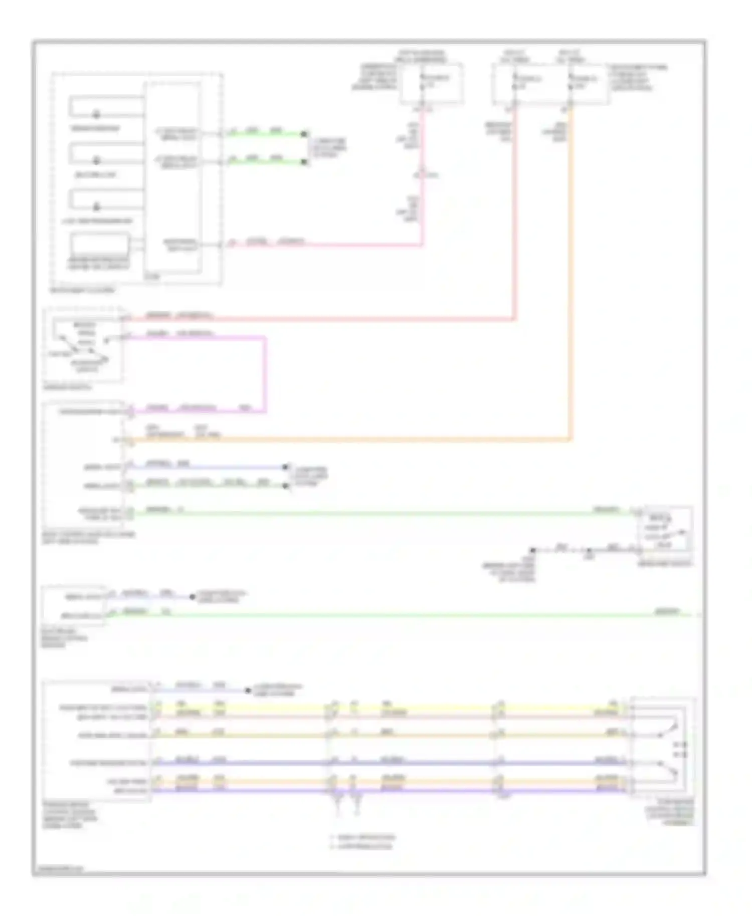 Regal Buick V (2009-2013): Warning systems circuit (1 of 2)
