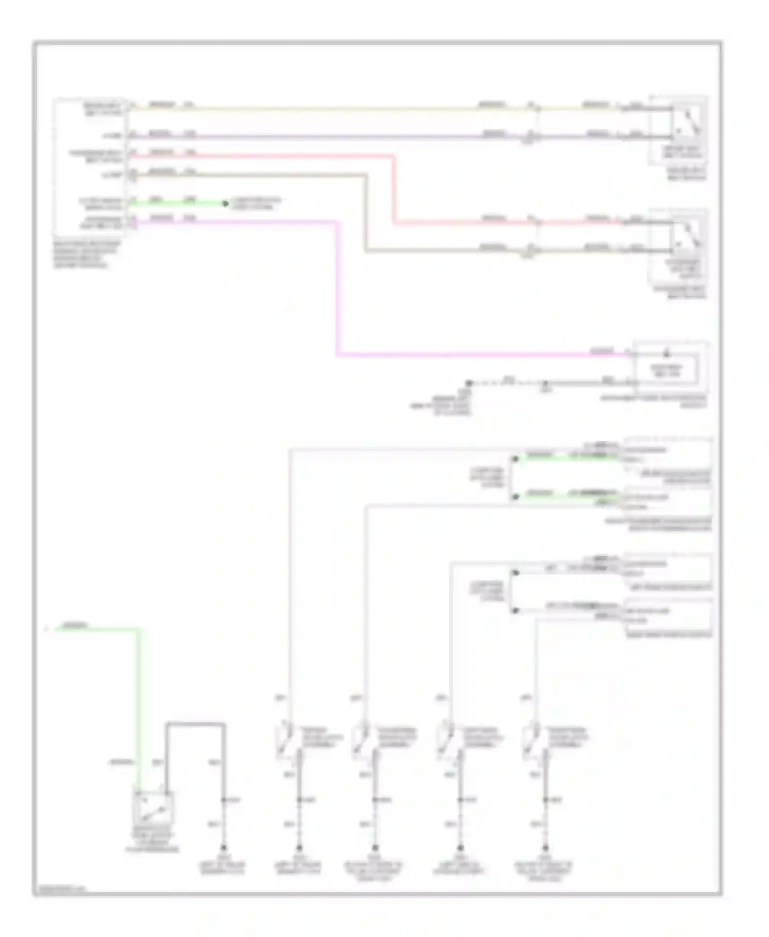Regal Buick V (2009-2013): Warning systems circuit (2 of 2)