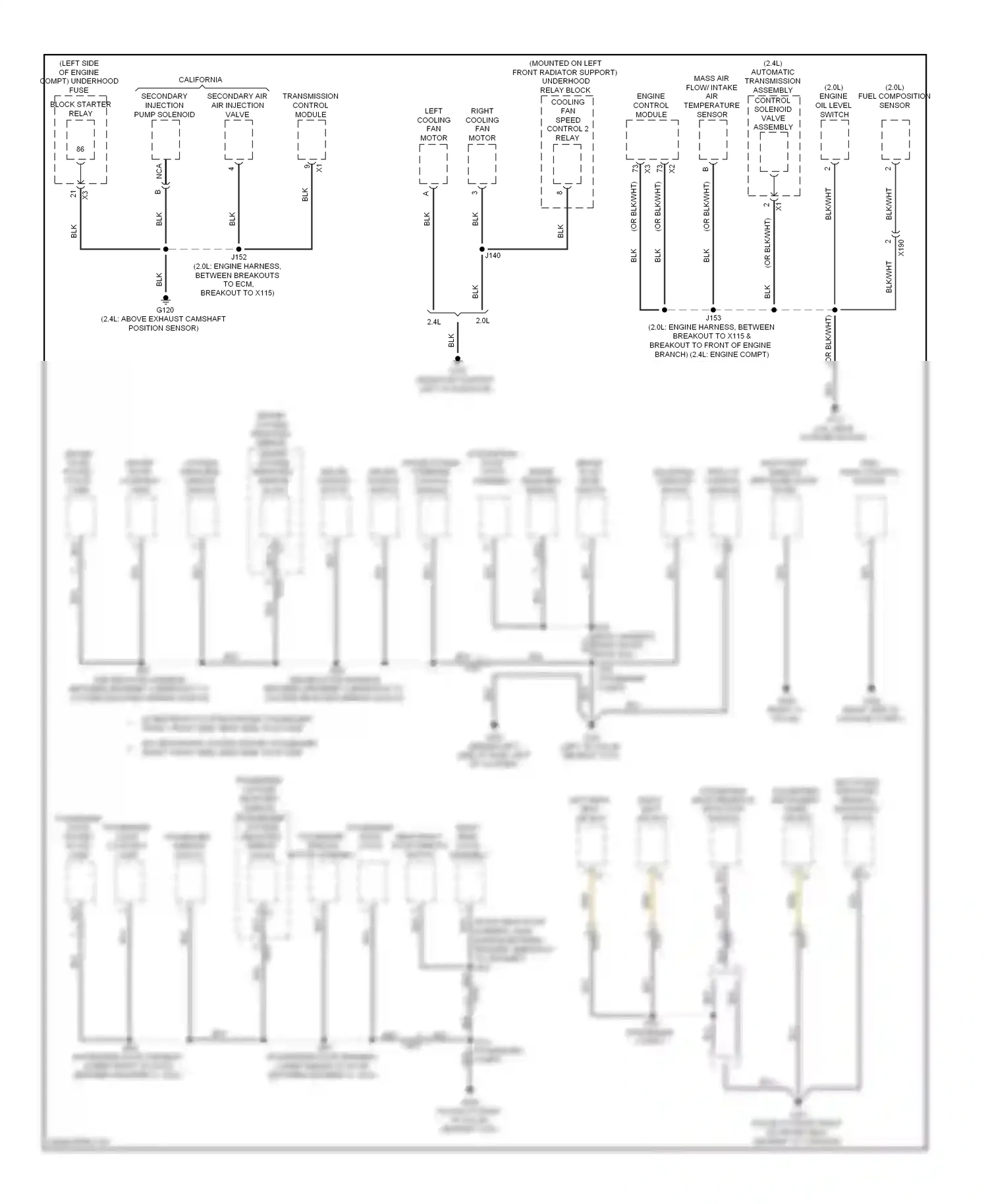 Buick Regal V (2009-2013) (2.0l) fuel composition sensor wiring diagram  (1 of 1)