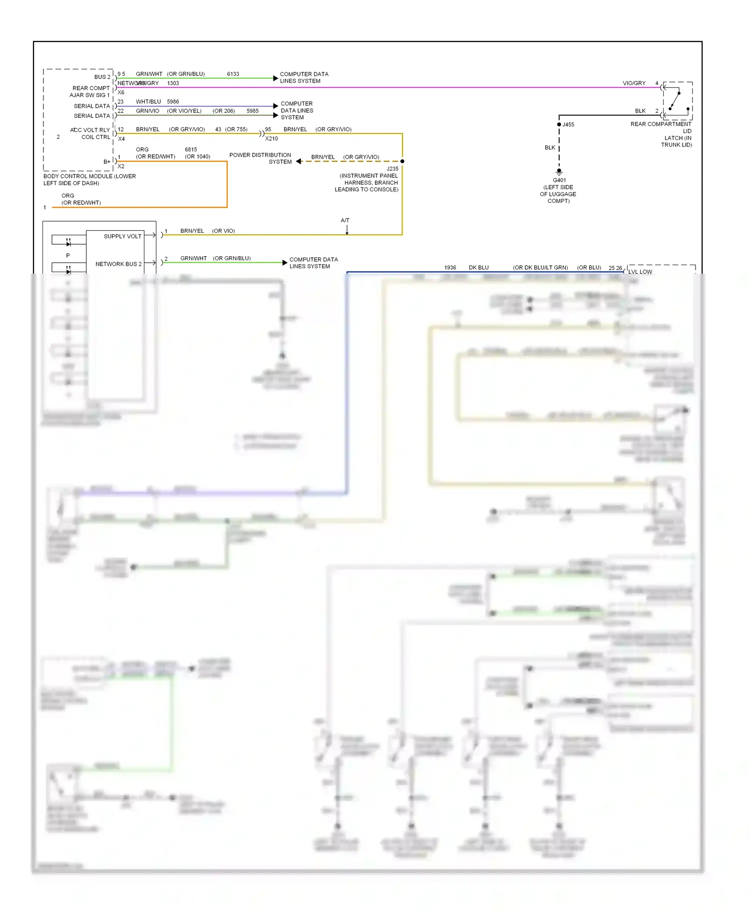 Buick Regal V (2009-2013) 39 40 serial data (+) serial data (-) wiring diagram  (2 of 2)