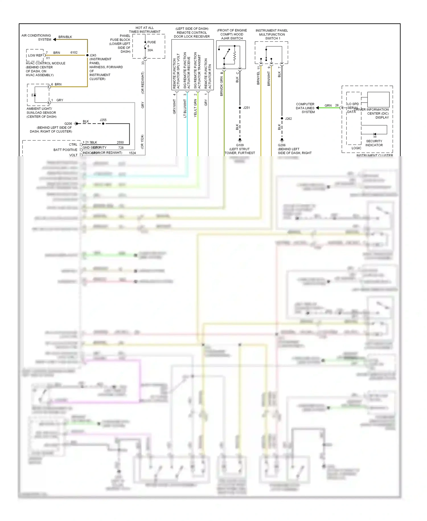 Buick Regal V (2009-2013) actuator receive sig remote function wiring diagram  (2 of 4)