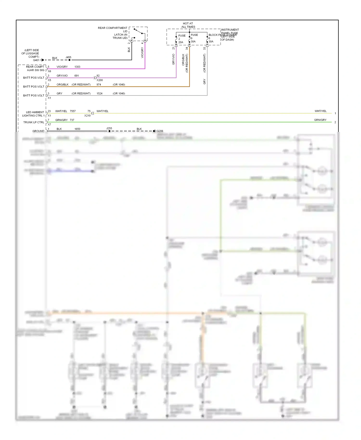 Buick Regal V (2009-2013) compt) wiring diagram  (1 of 1)