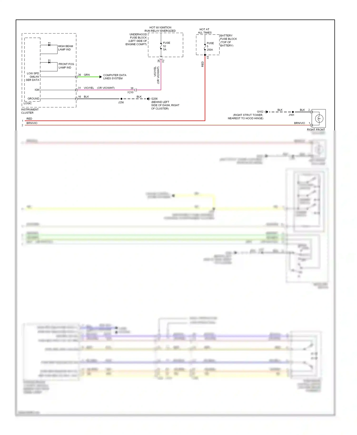 Buick Regal V (2009-2013) computer data lines system wiring diagram  (26 of 55)