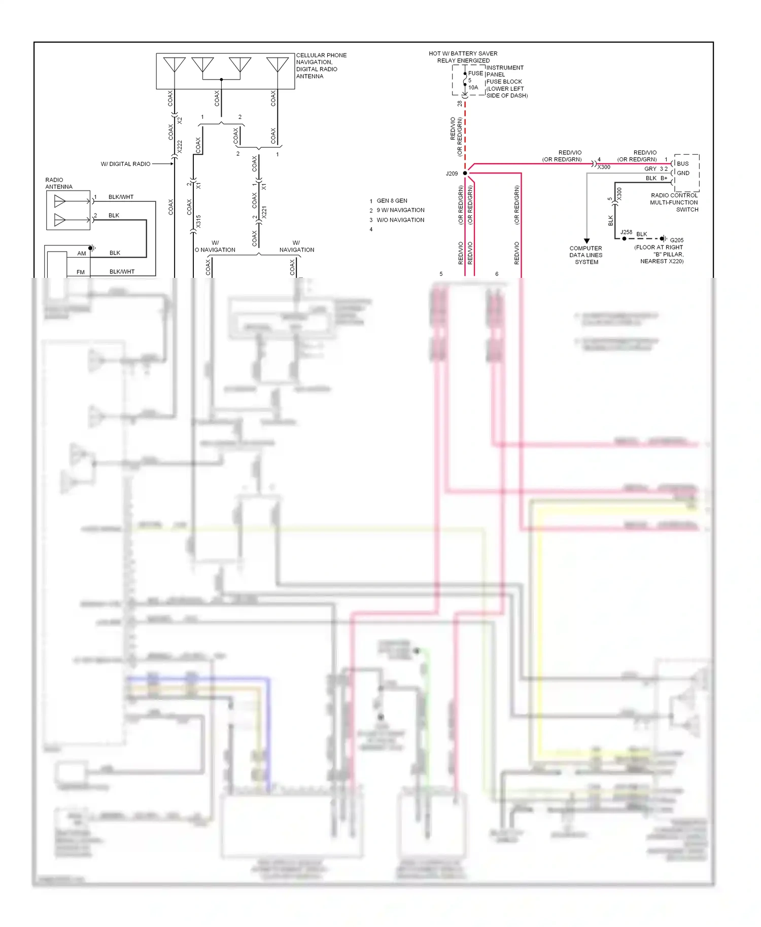 Buick Regal V (2009-2013) computer data lines system wiring diagram  (46 of 55)