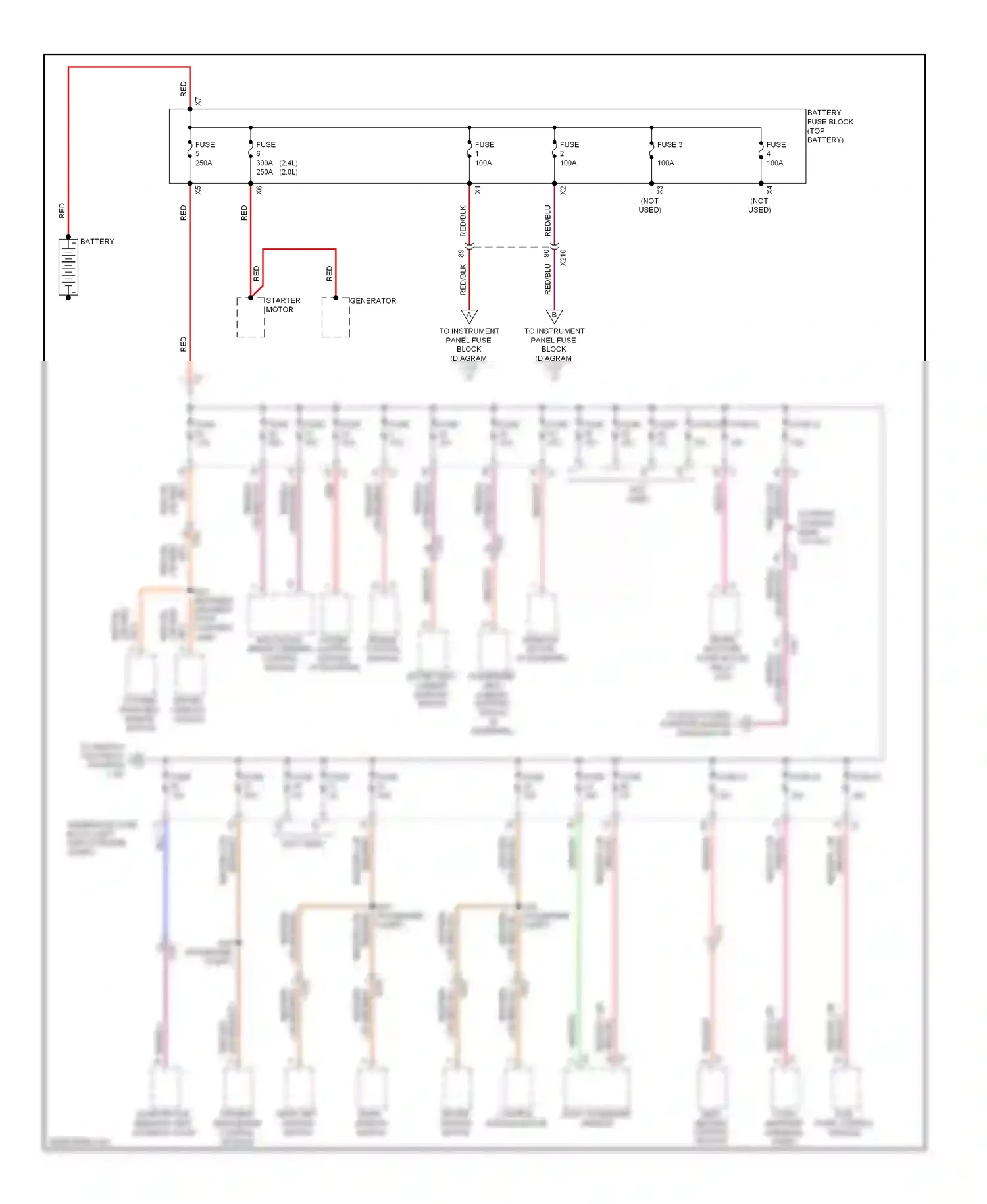 Buick Regal V (2009-2013) driver window switch wiring diagram  (5 of 5)