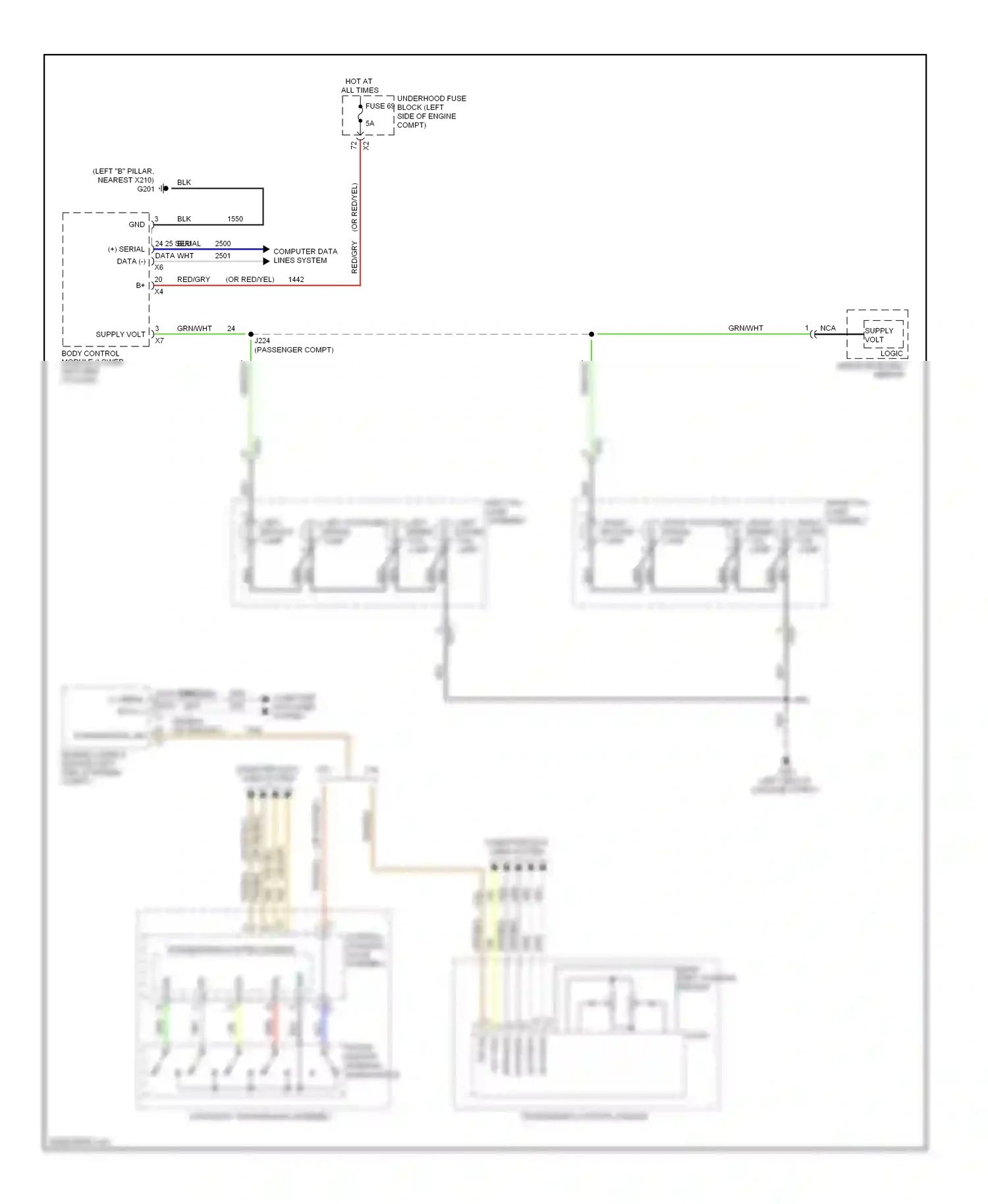 Buick Regal V (2009-2013) gear shift position sensor wiring diagram  (2 of 2)