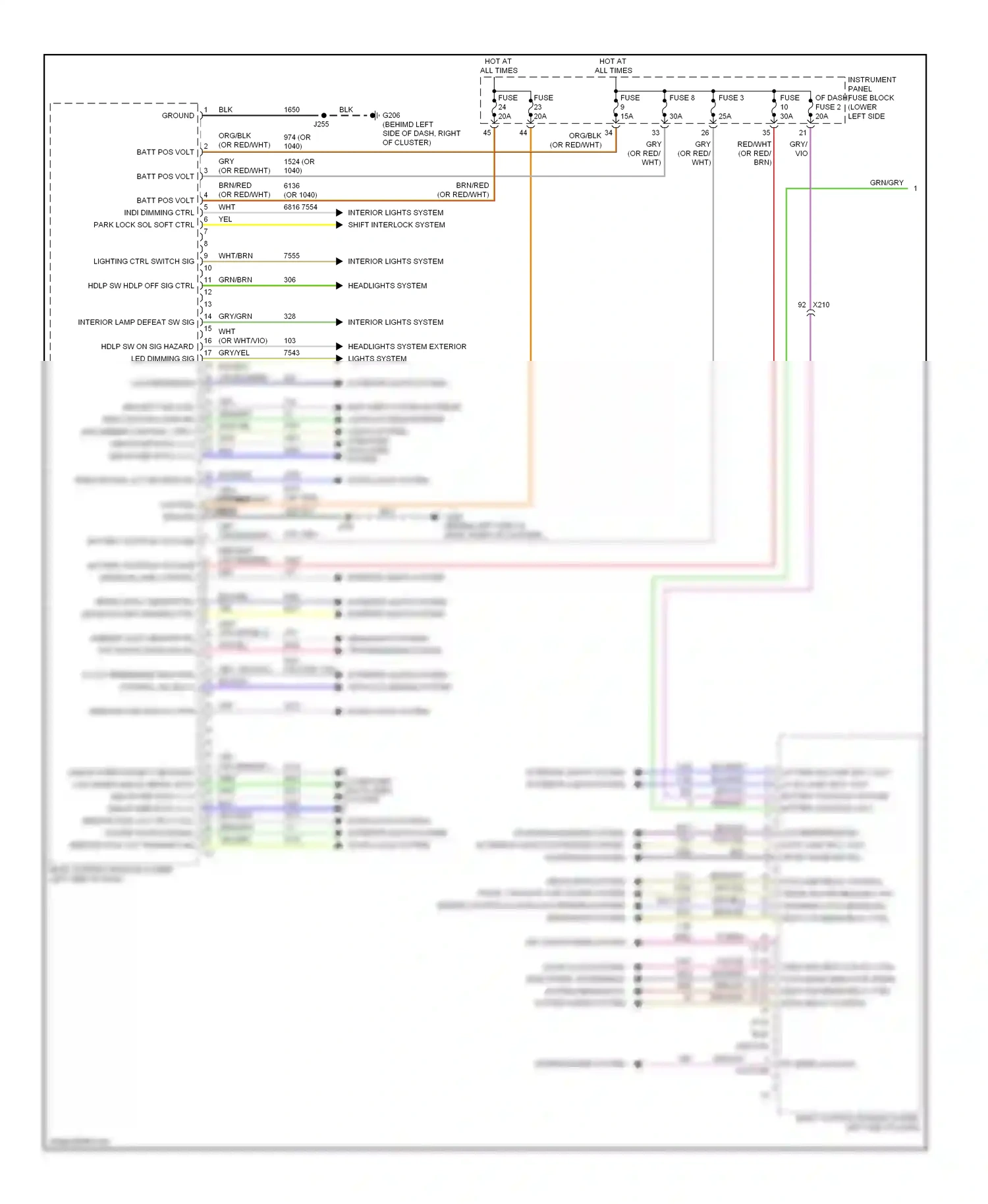 Buick Regal V (2009-2013) remote function act rtn wiring diagram  (1 of 1)