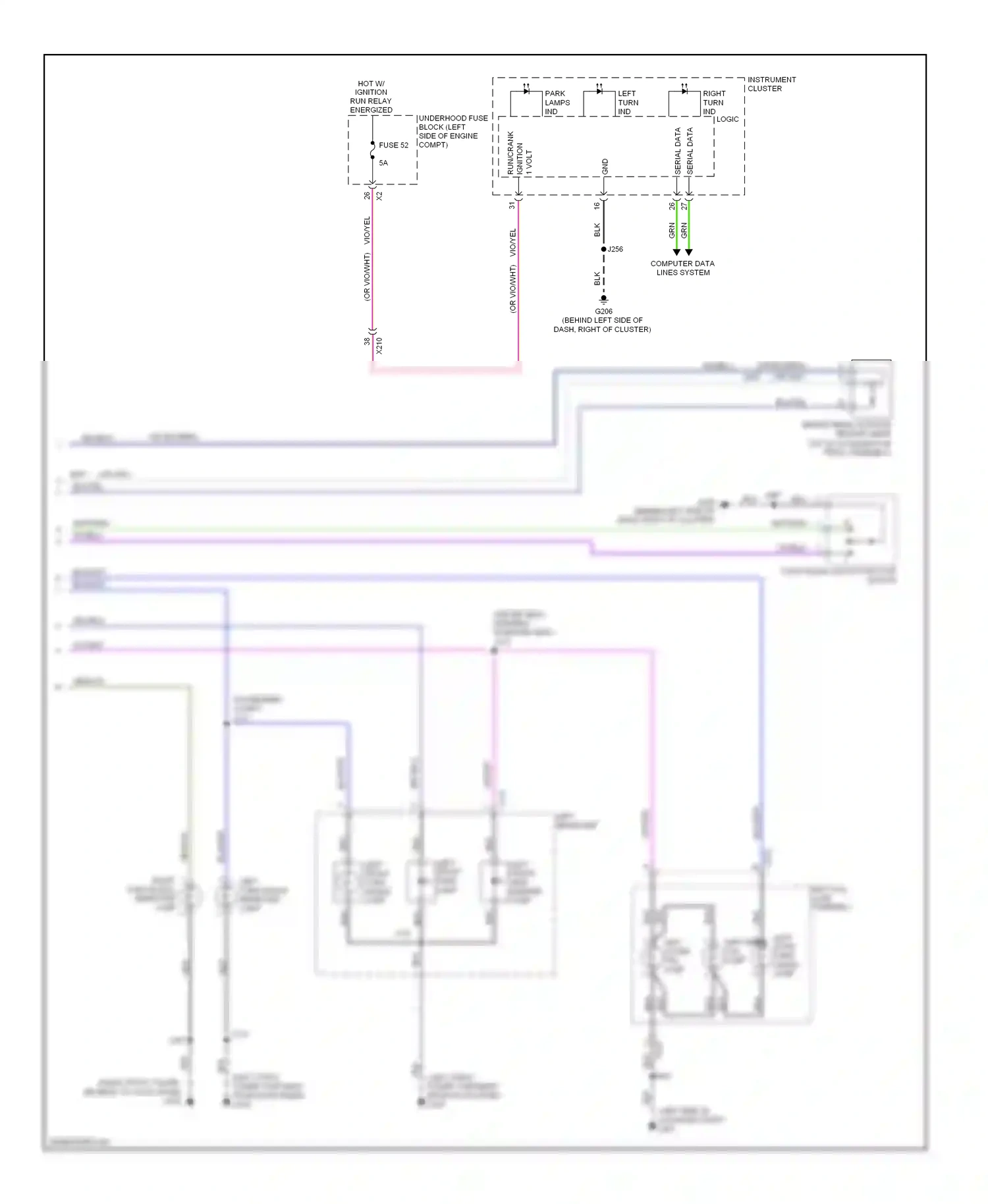 Buick Regal V (2009-2013) serial data wiring diagram  (2 of 12)