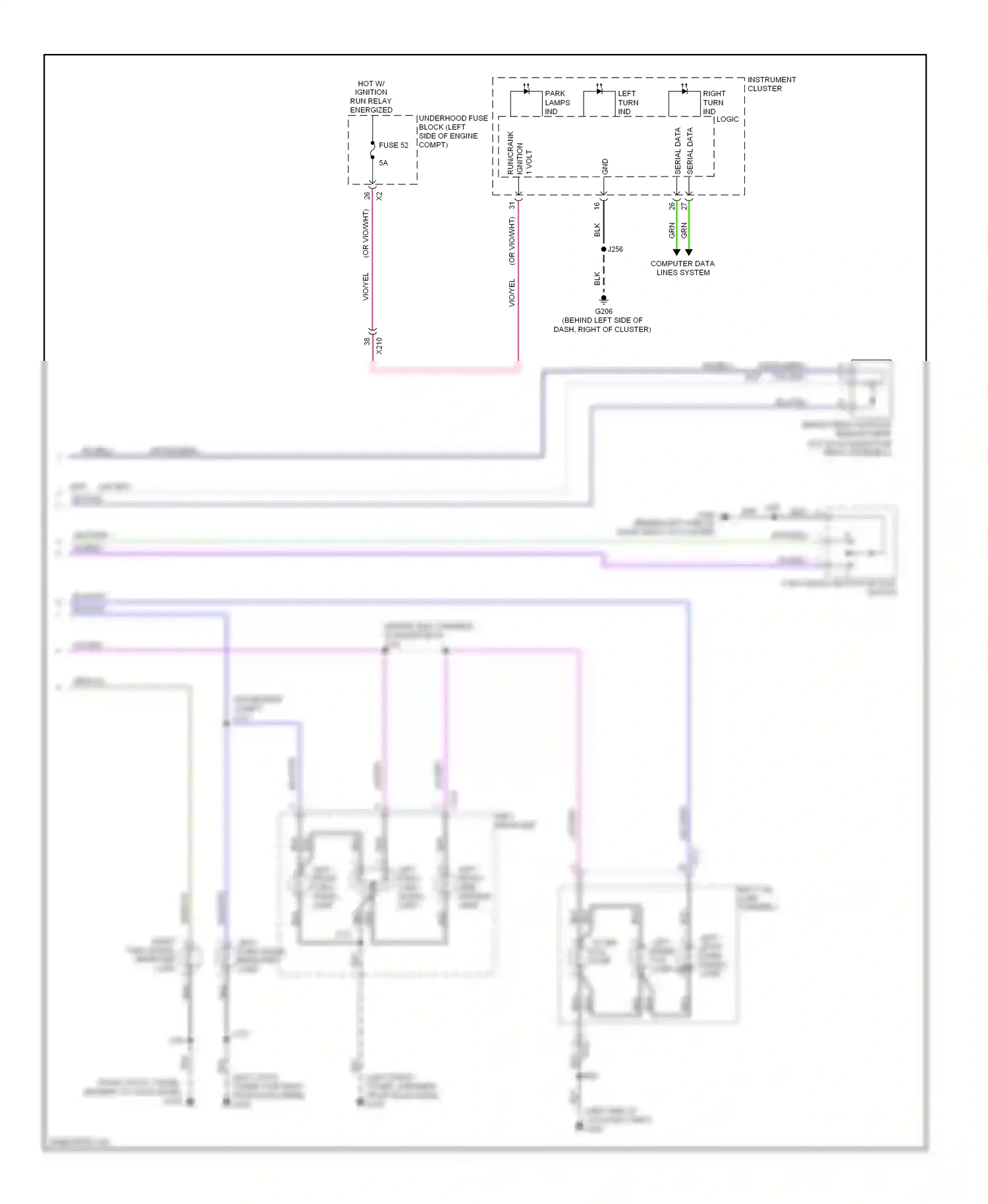 Buick Regal V (2009-2013) turn signal/ multi-function switch wiring diagram  (2 of 5)