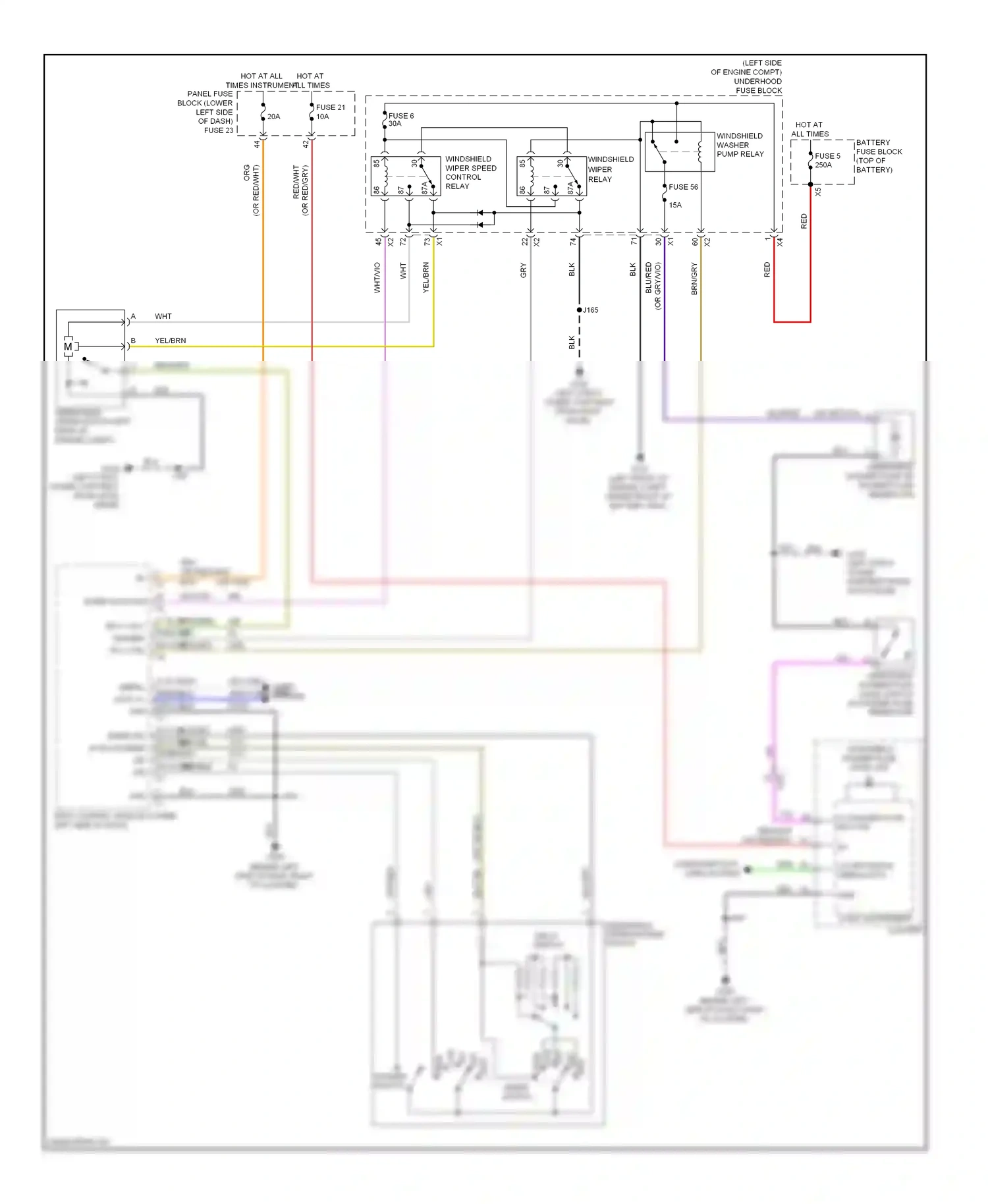 Buick Regal V (2009-2013) windshield wiper/washer switch delay switch wiring diagram  (1 of 1)