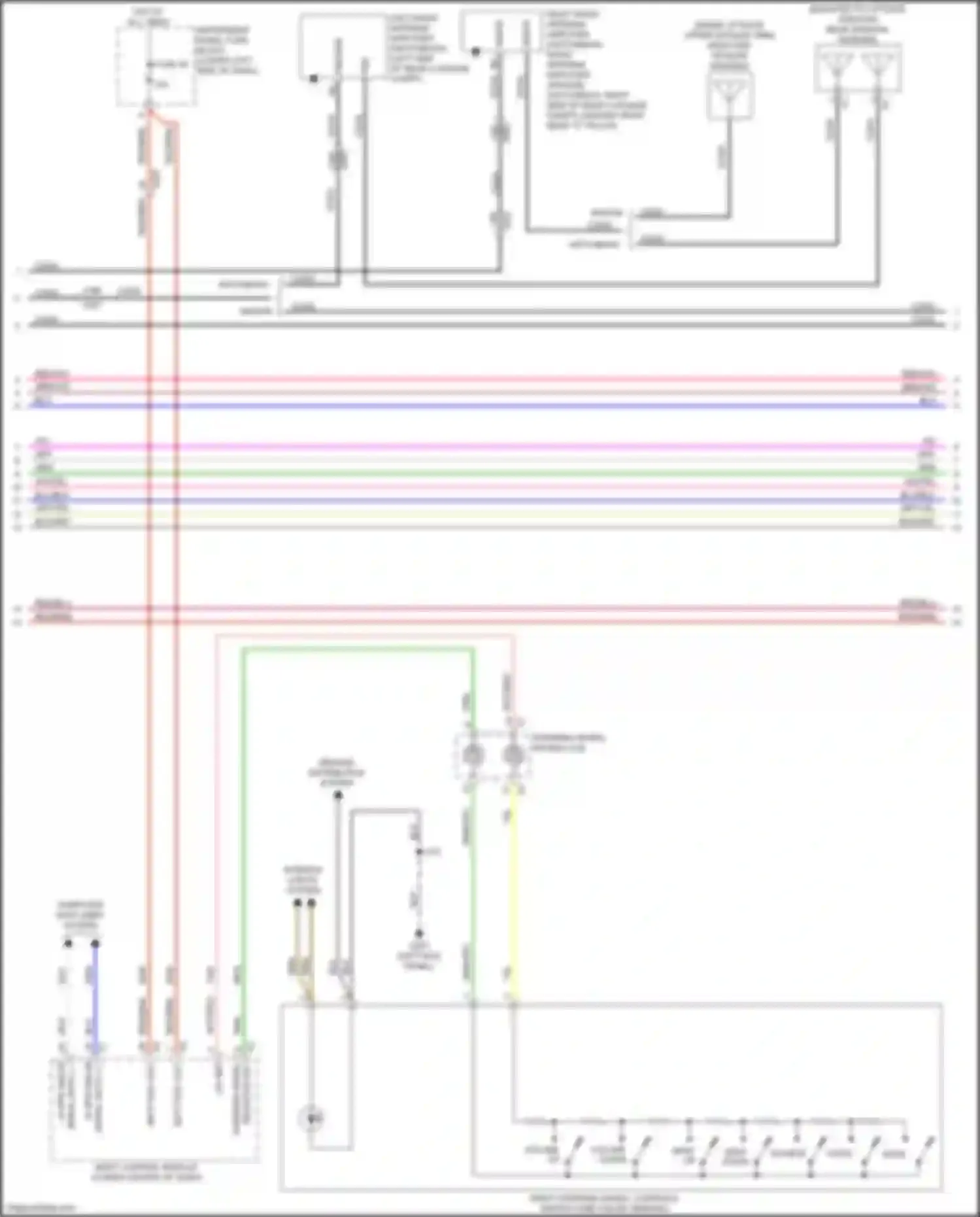Regal Buick VI (2017-2020): Navigation circuit, mid/high level w/ active noise (2 of 5)