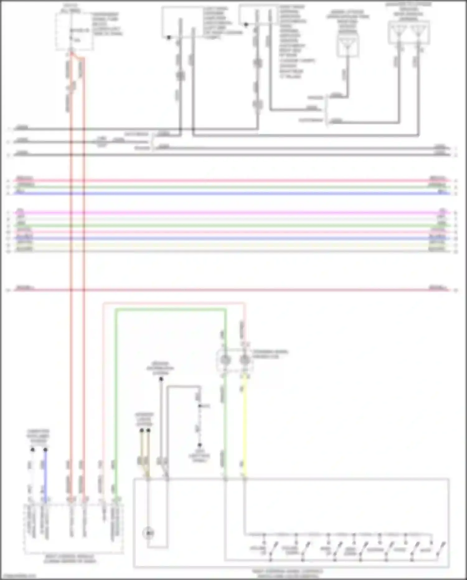 Regal Buick VI (2017-2020): Navigation circuit, mid/high level w/o active noise & amplifier (2 of 4)
