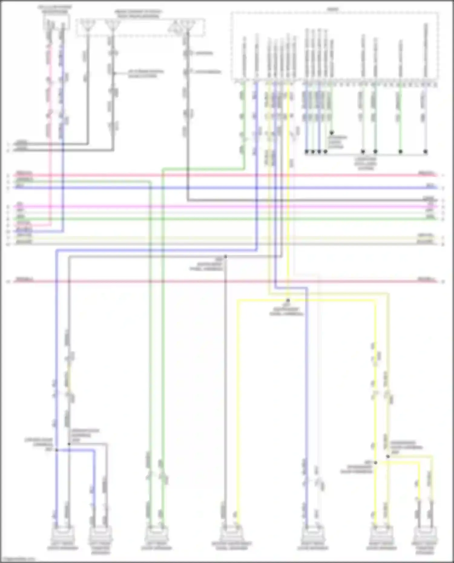 Regal Buick VI (2017-2020): Navigation circuit, mid/high level w/o active noise & amplifier (3 of 4)