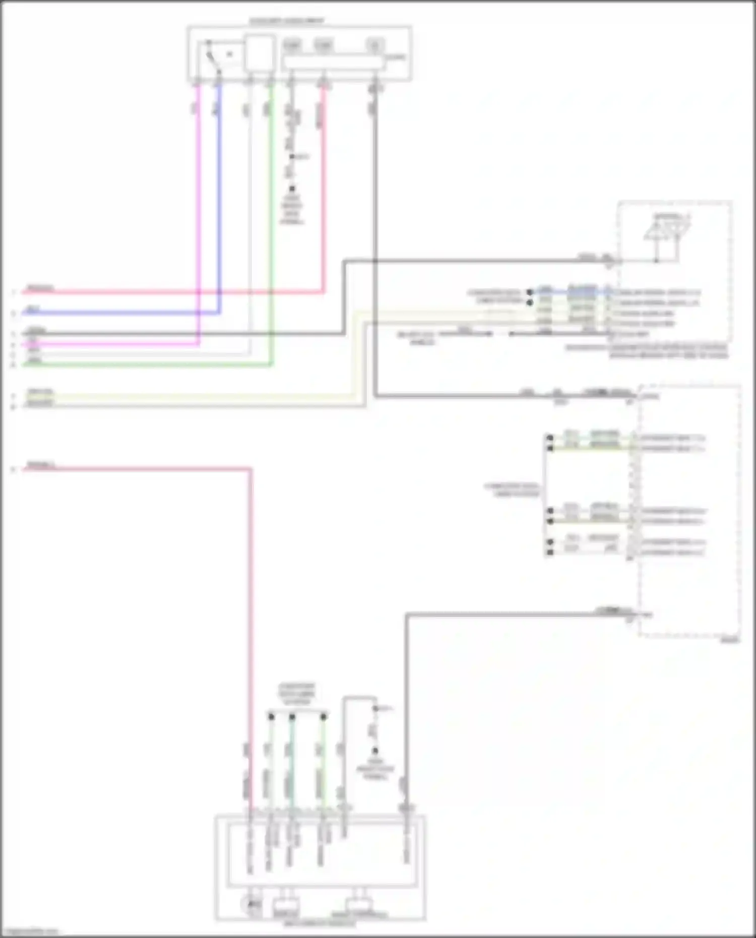Regal Buick VI (2017-2020): Navigation circuit, mid/high level w/o active noise & amplifier (4 of 4)