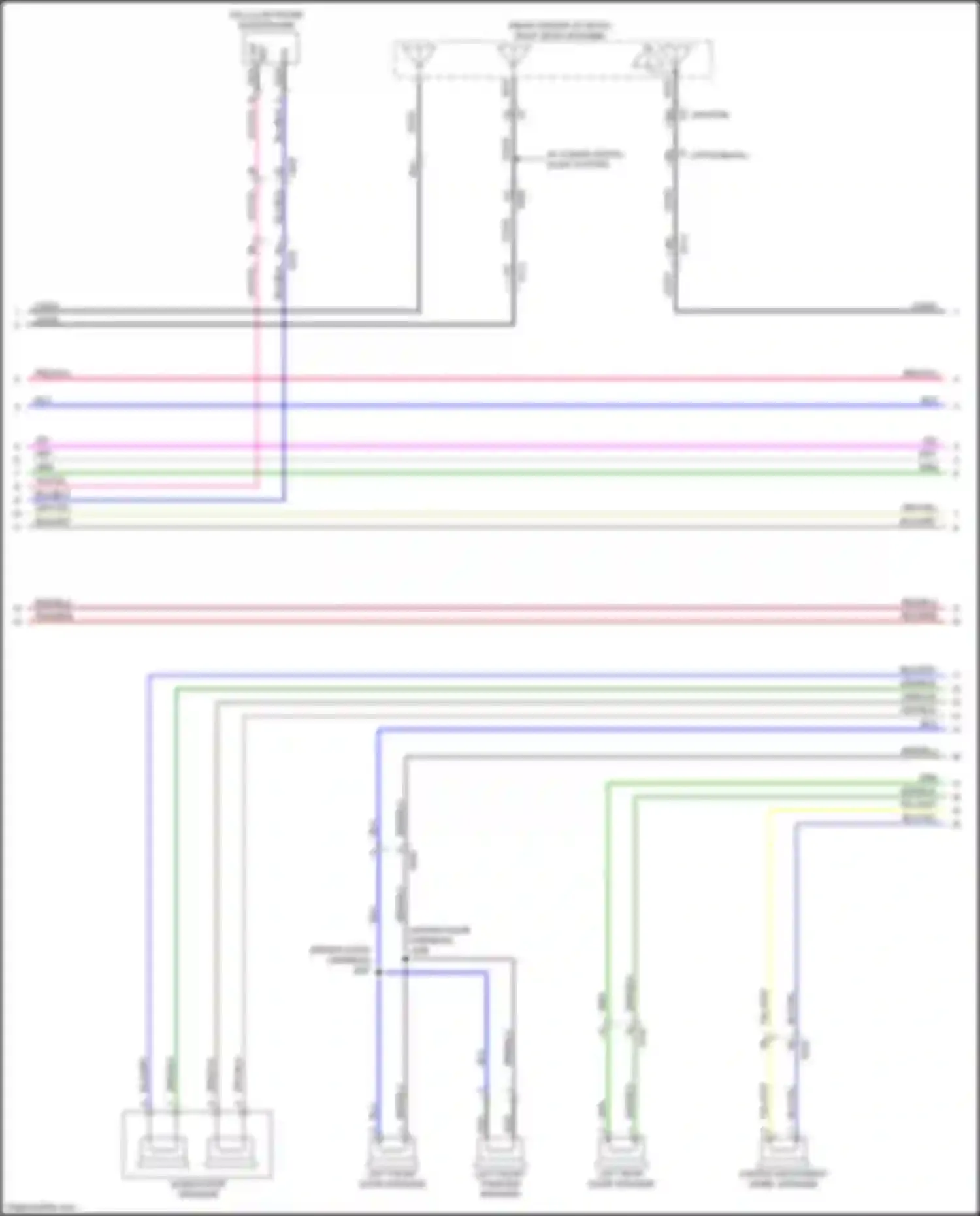 Regal Buick VI (2017-2020): Navigation circuit, mid/high level w/o active noise w/ amplifier (3 of 5)