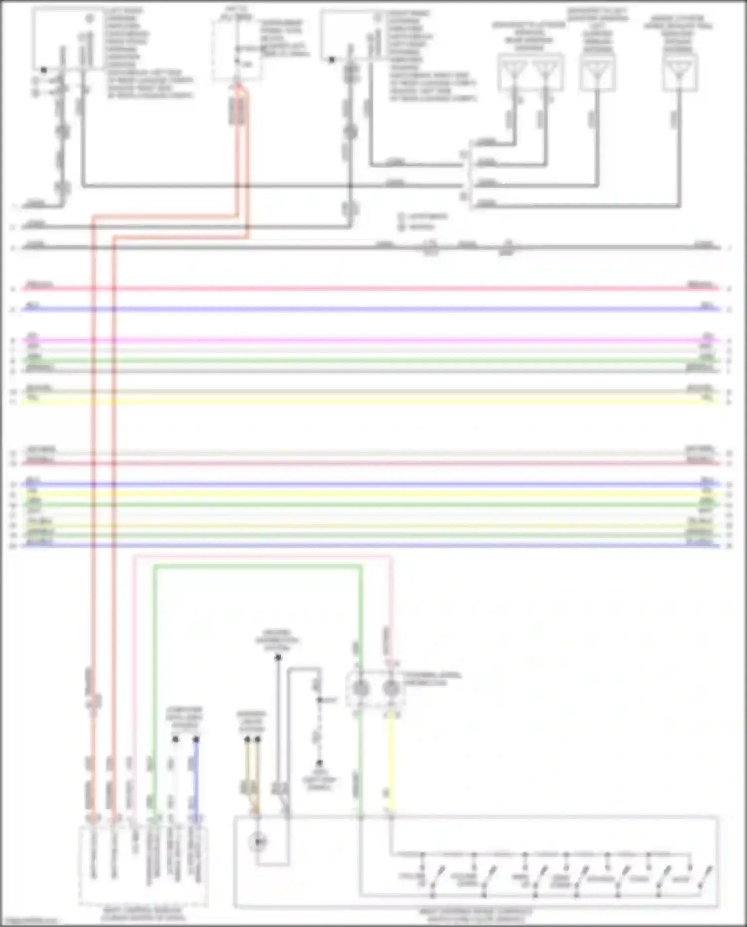 Regal Buick VI (2017-2020): Navigation circuit, up level w/o active noise & amplifier (2 of 4)