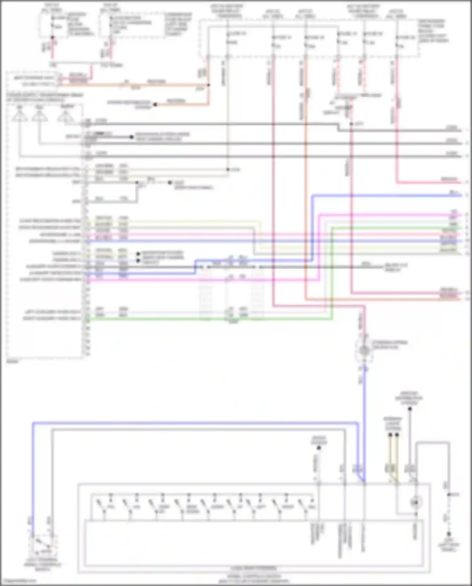 Regal Buick VI (2017-2020): Radio circuit, mid/high level w/o active noise w/ amplifier (1 of 5)