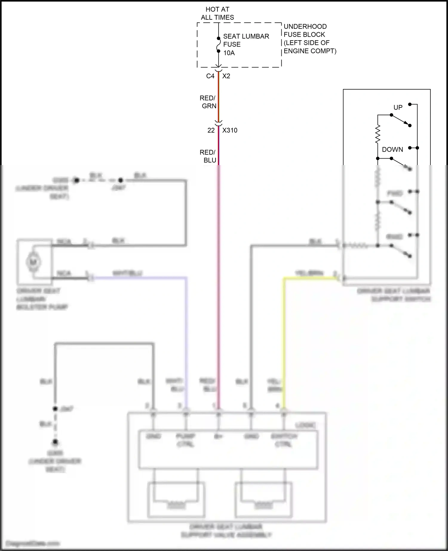 Buick Regal VI (2017-2020) b+ ctrl wiring diagram  (1 of 2)