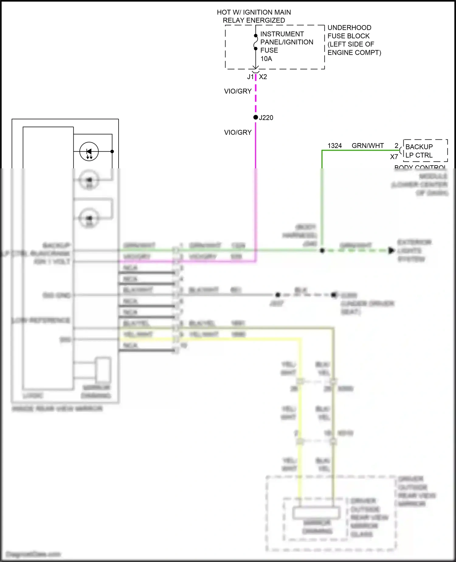 Buick Regal VI (2017-2020) backup lp ctrl wiring diagram  (2 of 2)