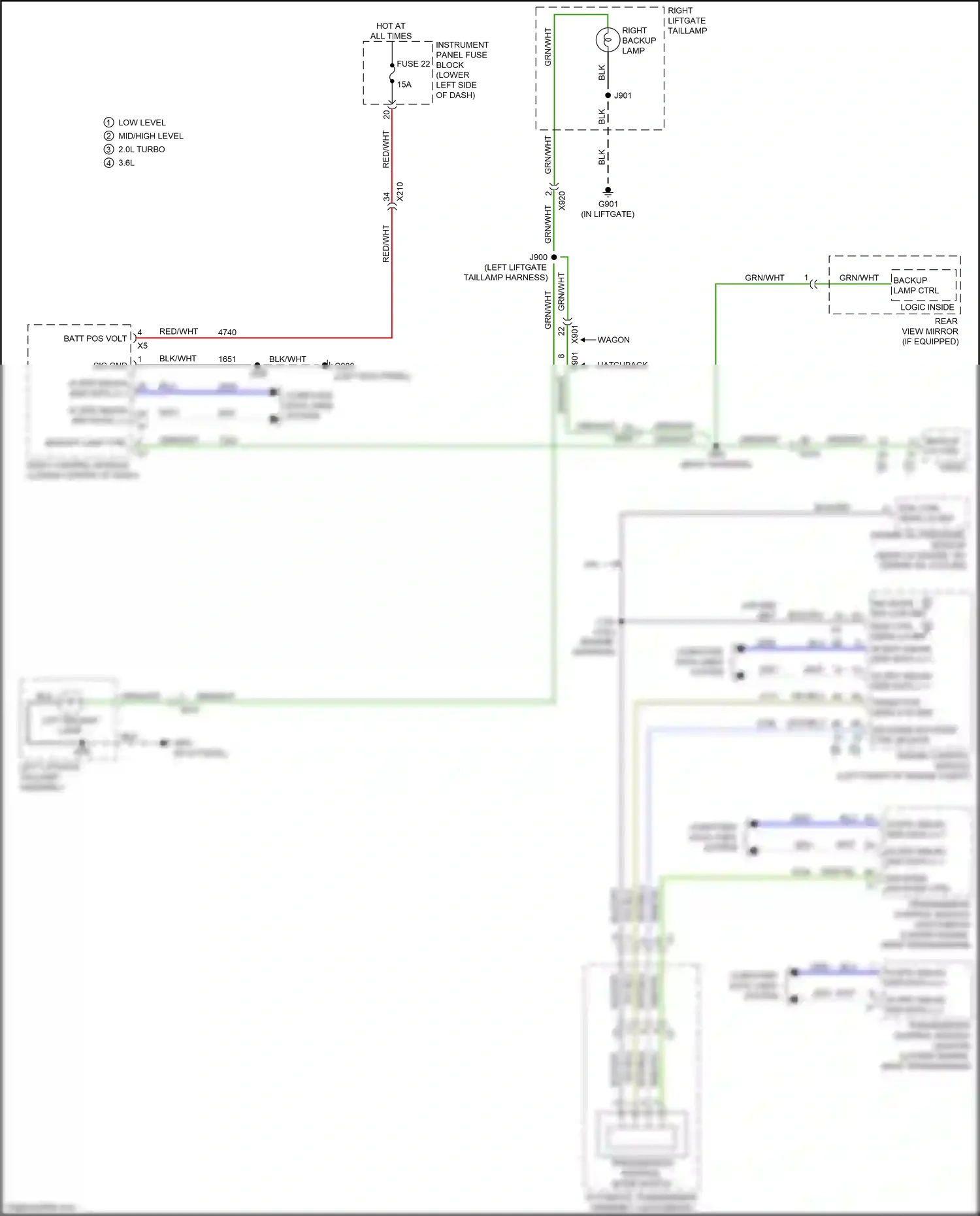 Buick Regal VI (2017-2020) backup lp ctrl wiring diagram  (1 of 2)