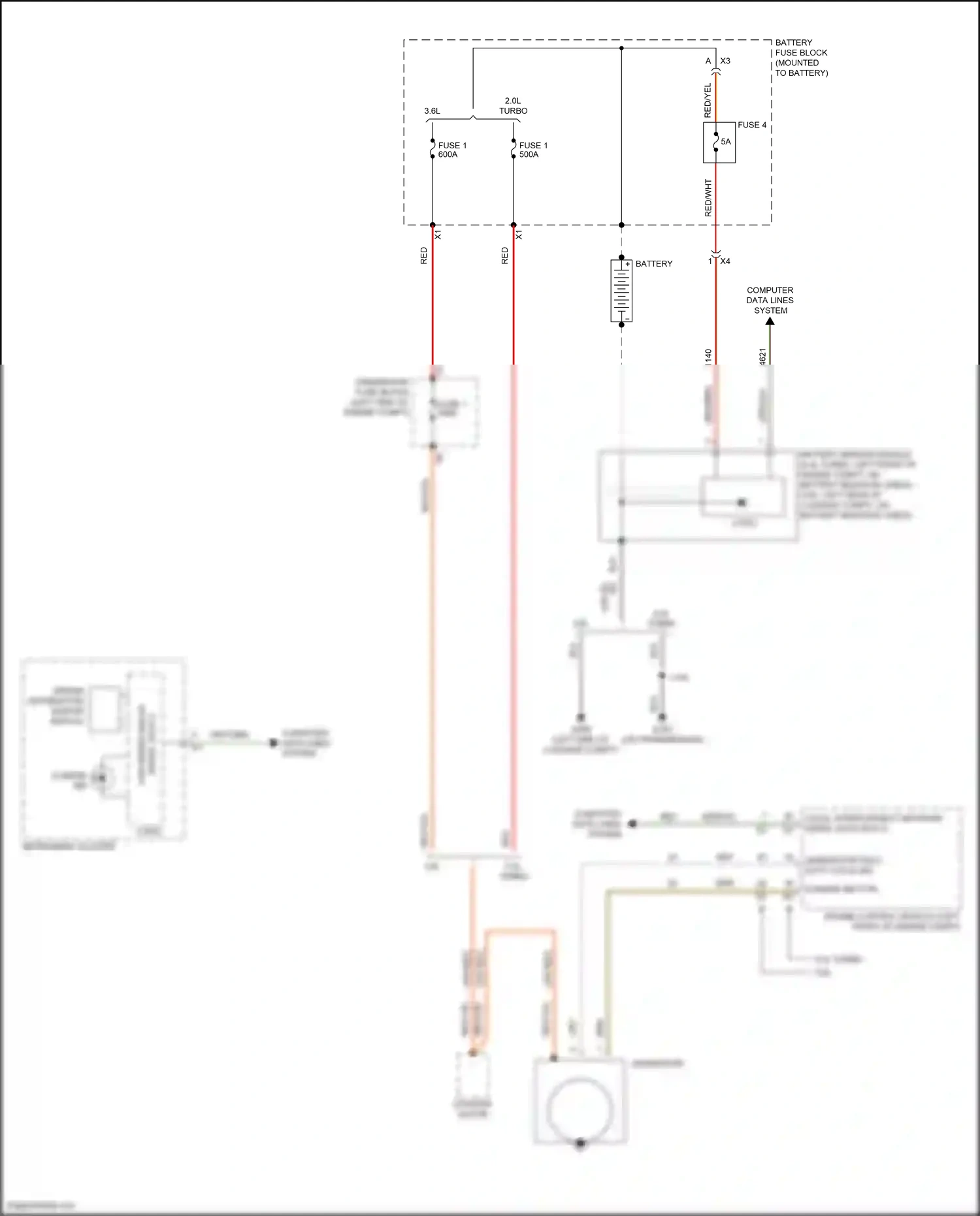 Buick Regal VI (2017-2020) battery sensor module wiring diagram  (1 of 5)