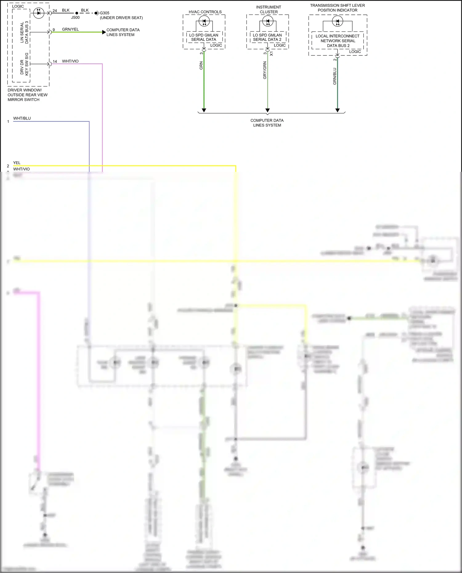 Buick Regal VI (2017-2020) center console multi-function switch wiring diagram  (4 of 6)