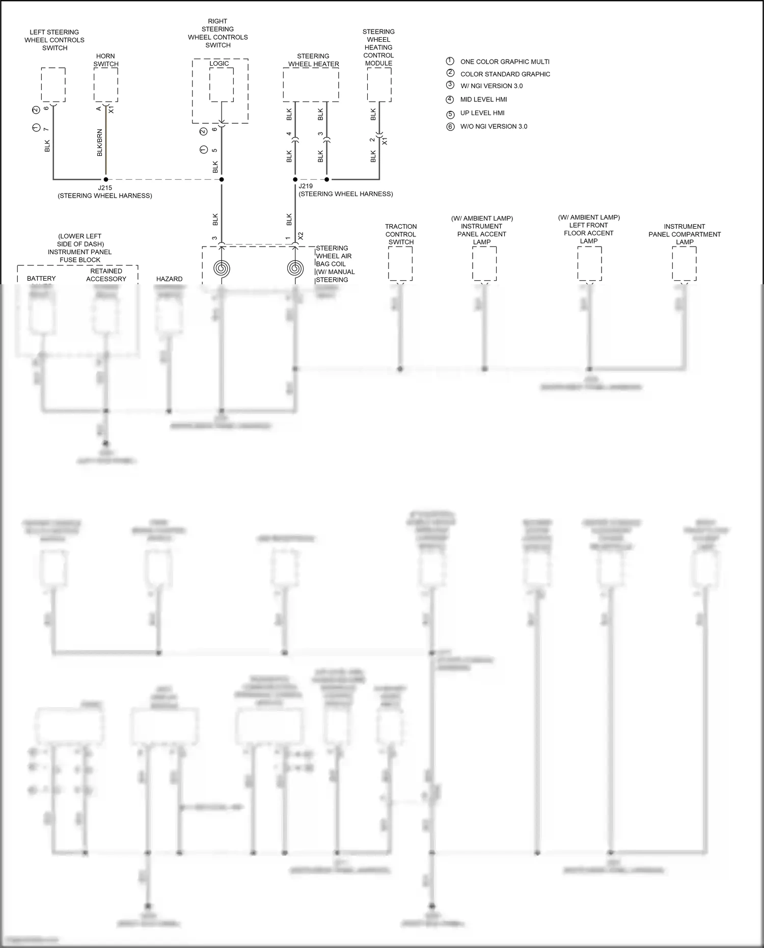 Buick Regal VI (2017-2020) center console multi-function switch wiring diagram  (3 of 6)