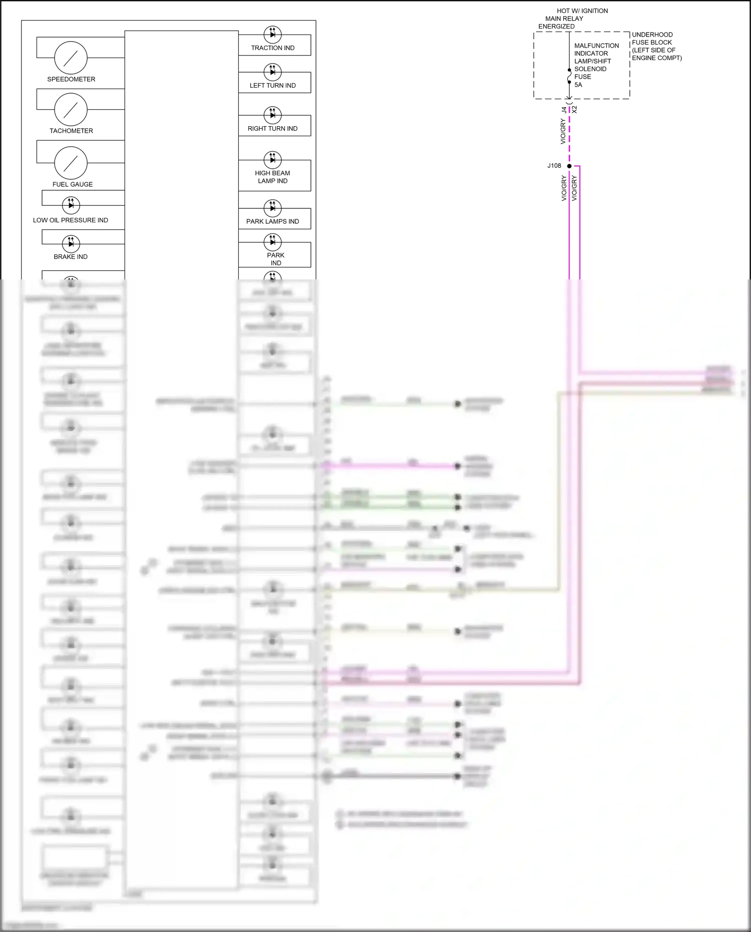 Buick Regal VI (2017-2020) "check engine" ind ctrl wiring diagram  (1 of 3)