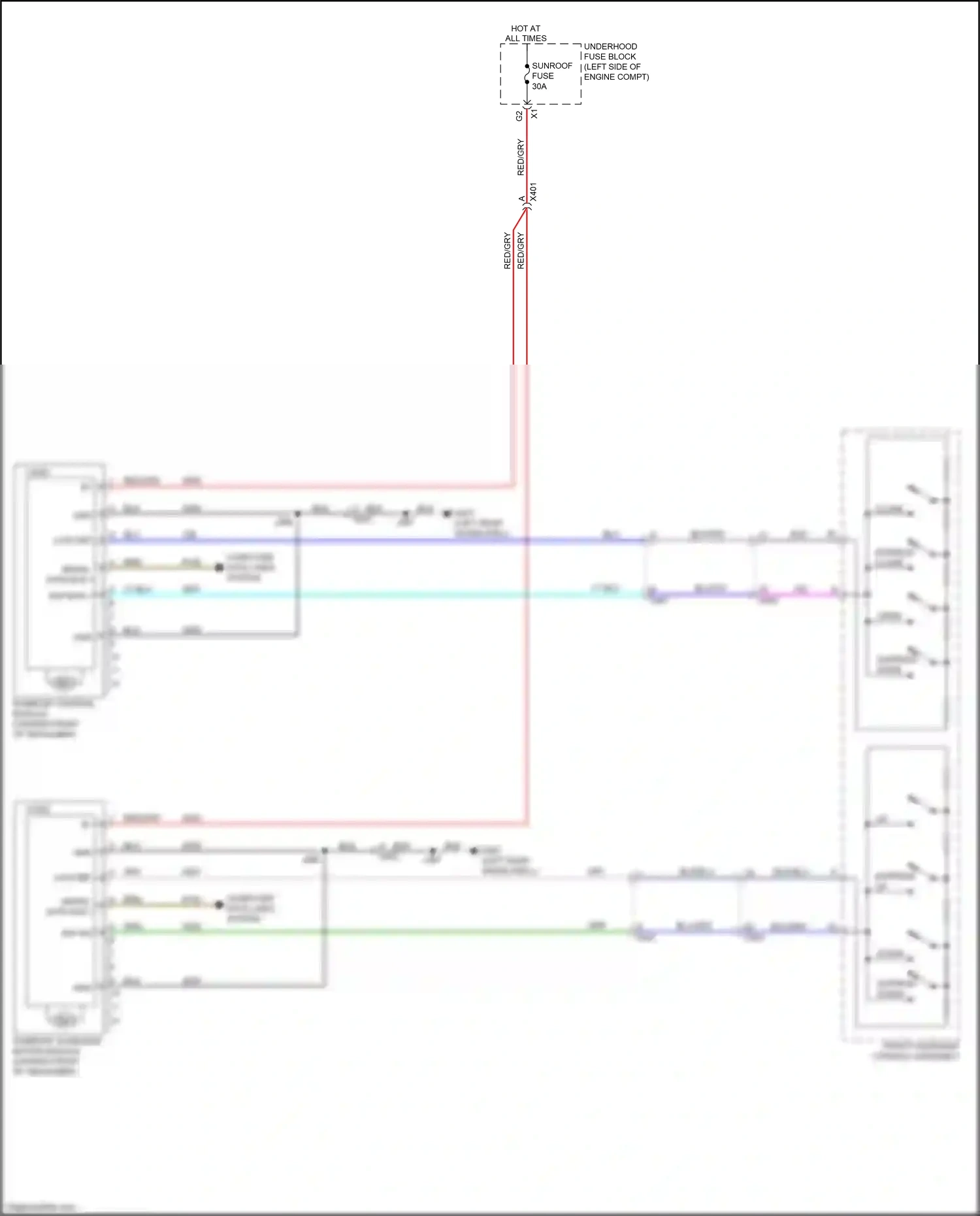Buick Regal VI (2017-2020) computer data lines system wiring diagram  (36 of 124)