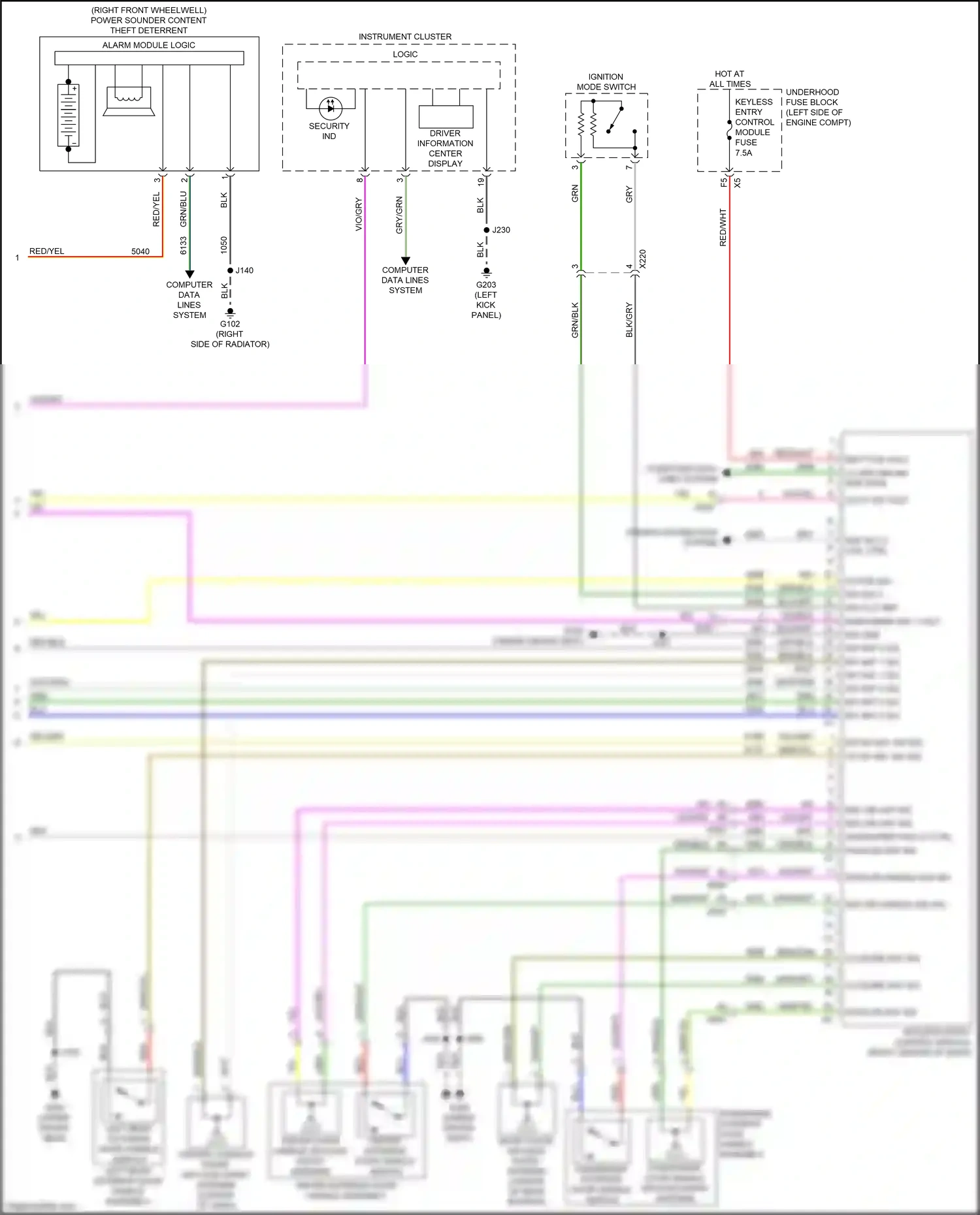 Buick Regal VI (2017-2020) computer data lines system wiring diagram  (10 of 124)