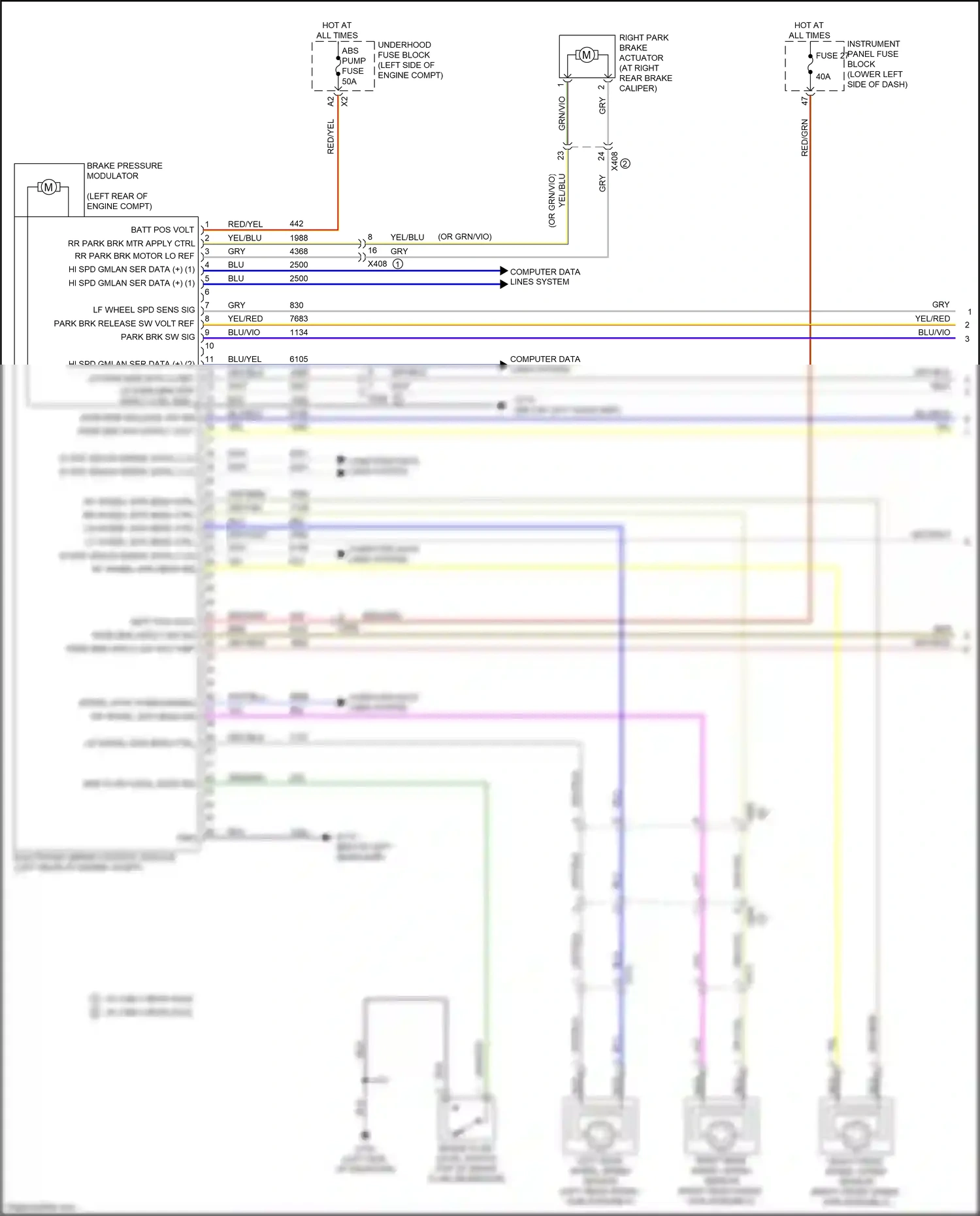 Buick Regal VI (2017-2020) computer data lines system wiring diagram  (82 of 124)