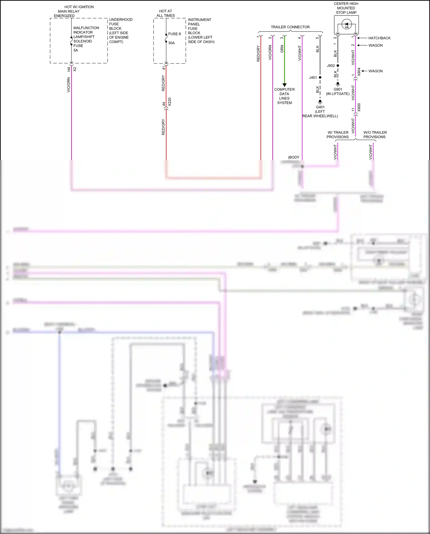 Buick Regal VI (2017-2020) computer data lines system wiring diagram  (48 of 124)