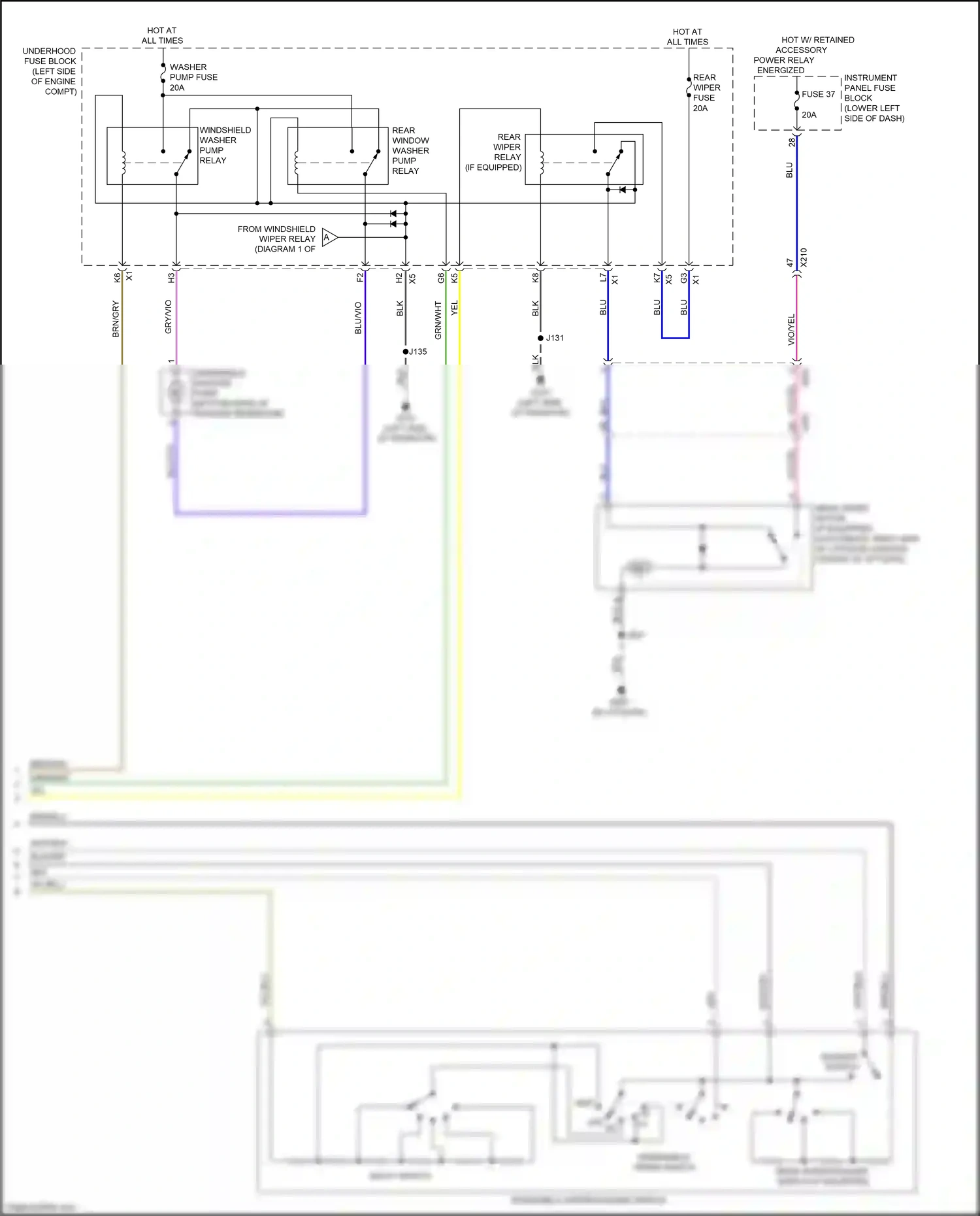 Buick Regal VI (2017-2020) delay switch wiring diagram  (1 of 1)