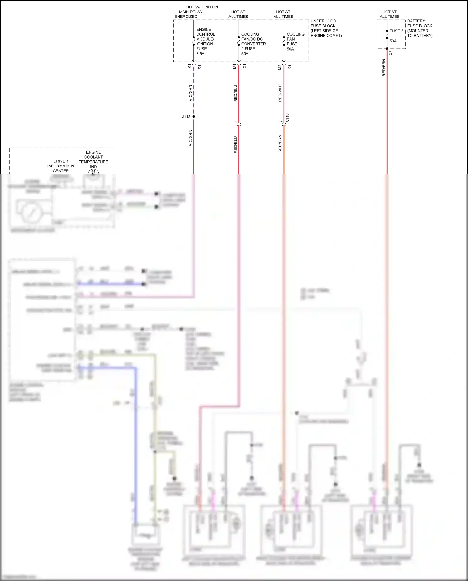 Buick Regal VI (2017-2020) engine control module wiring diagram  (14 of 30)