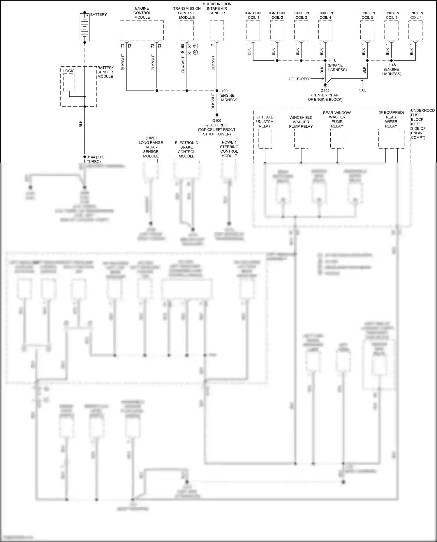 Buick Regal VI (2017-2020) engine control module wiring diagram  (21 of 30)