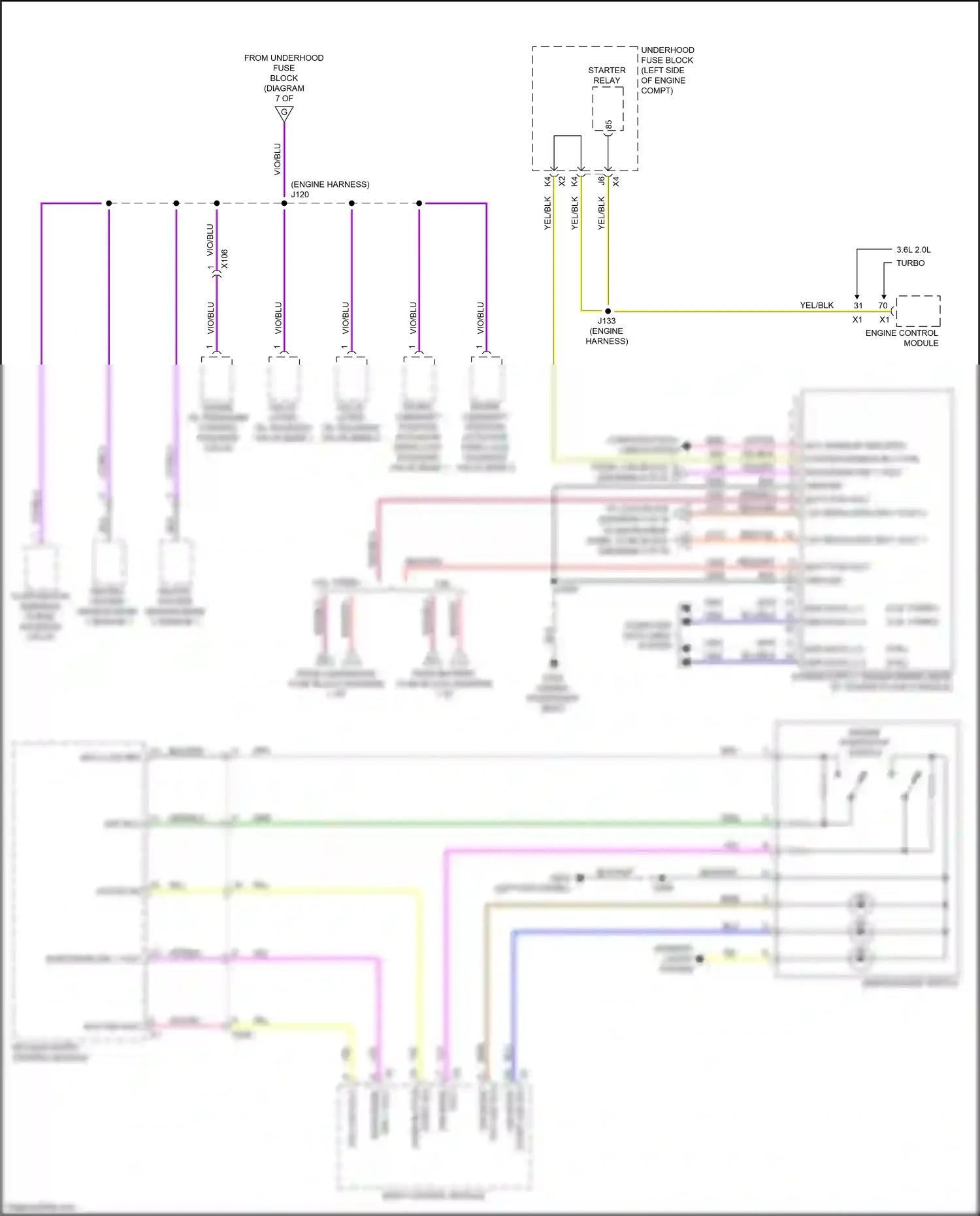 Buick Regal VI (2017-2020) engine control module wiring diagram  (6 of 30)