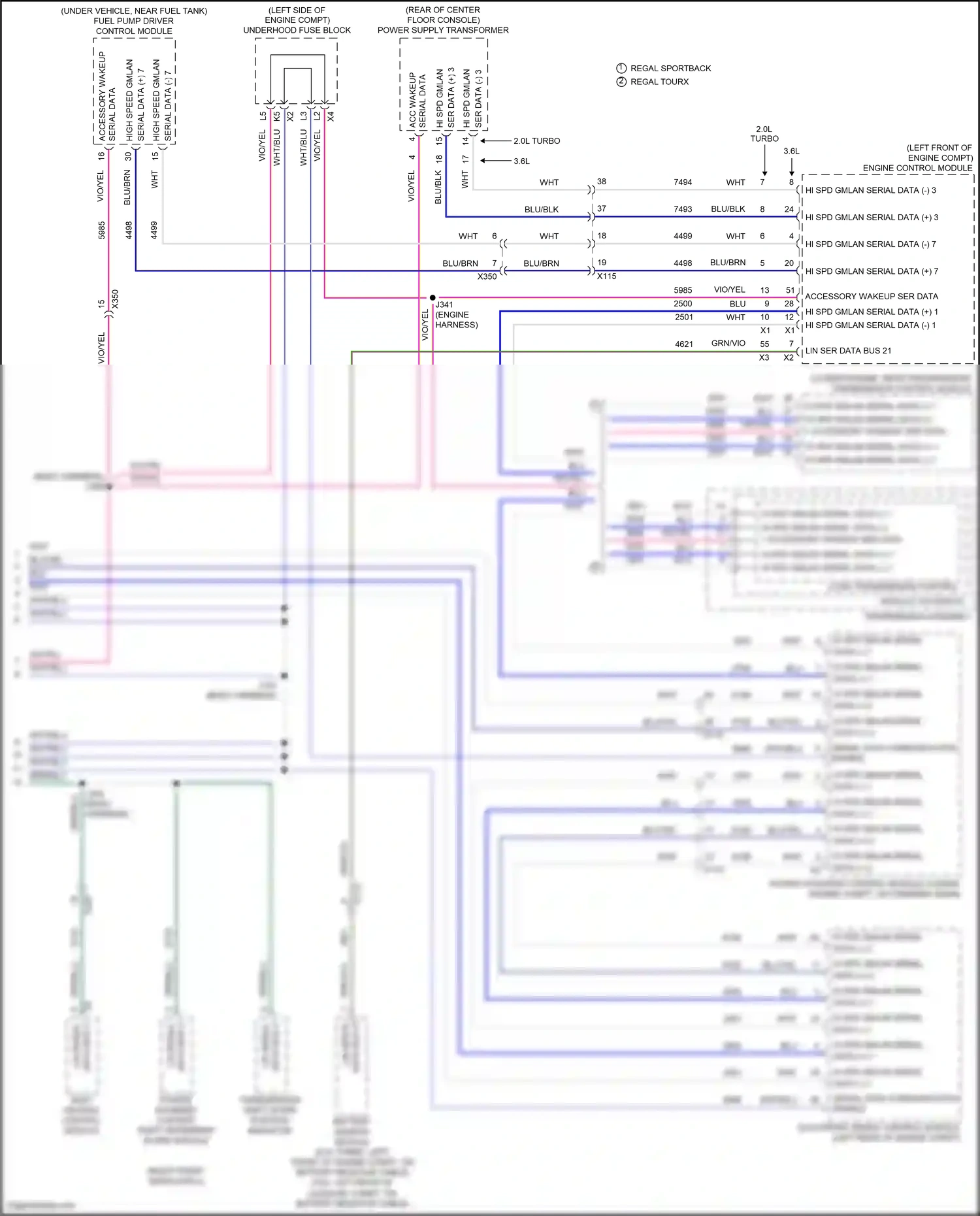 Buick Regal VI (2017-2020) engine control module wiring diagram  (13 of 30)