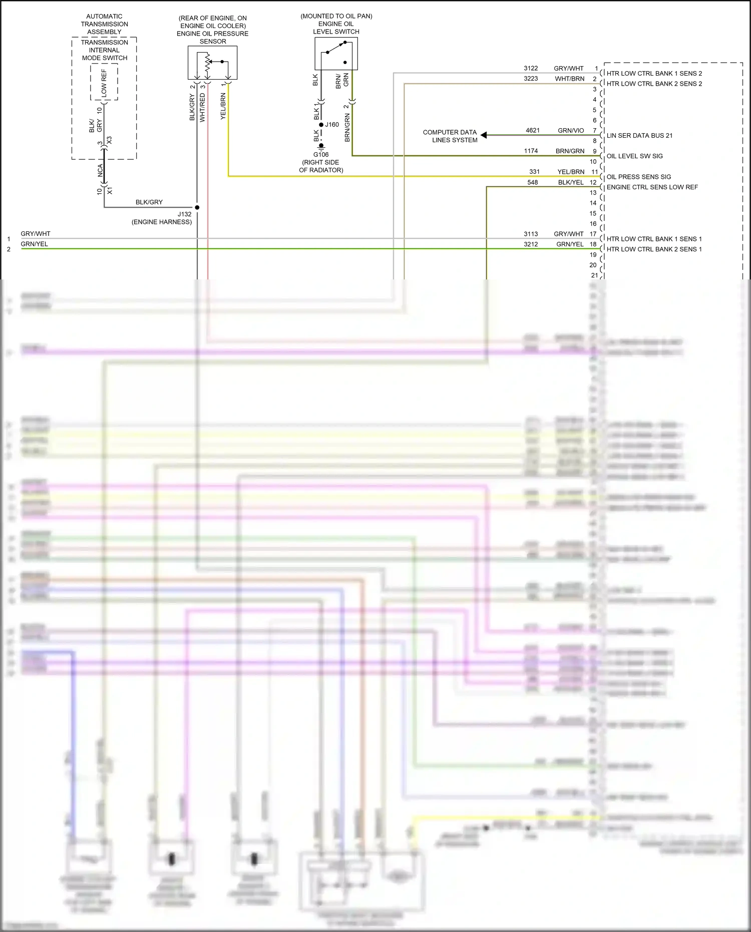 Buick Regal VI (2017-2020) engine ctrl sens low ref wiring diagram  (1 of 1)