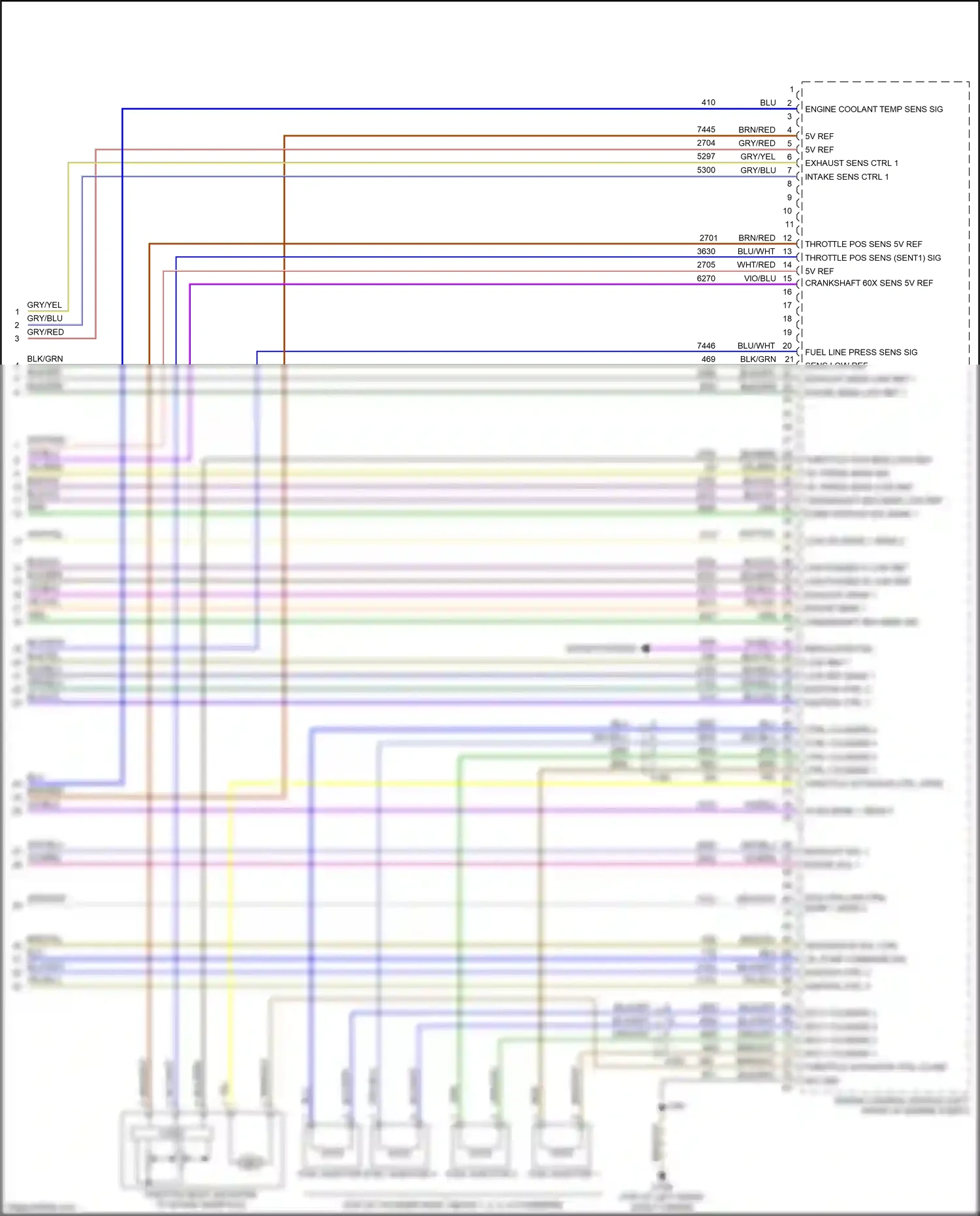 Buick Regal VI (2017-2020) ignition ctrl 1 wiring diagram  (1 of 1)