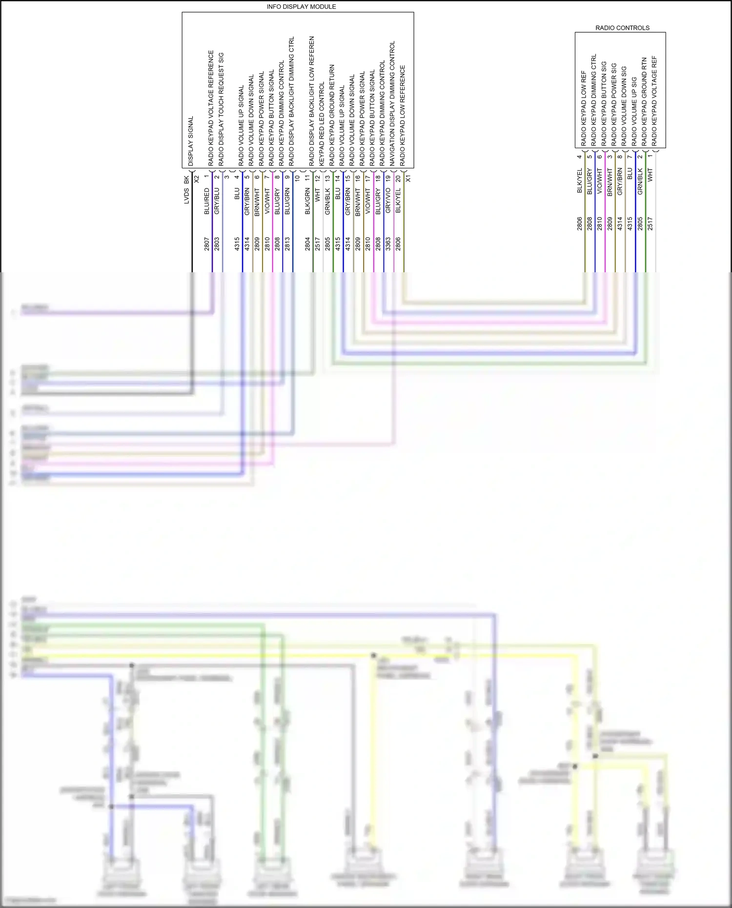 Buick Regal VI (2017-2020) info display module wiring diagram  (11 of 17)