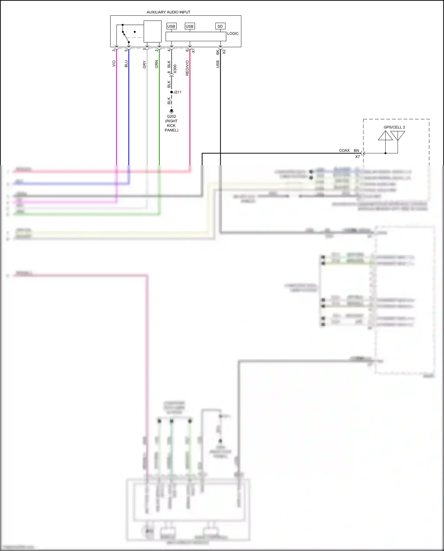 Buick Regal VI (2017-2020) info display module wiring diagram  (4 of 17)
