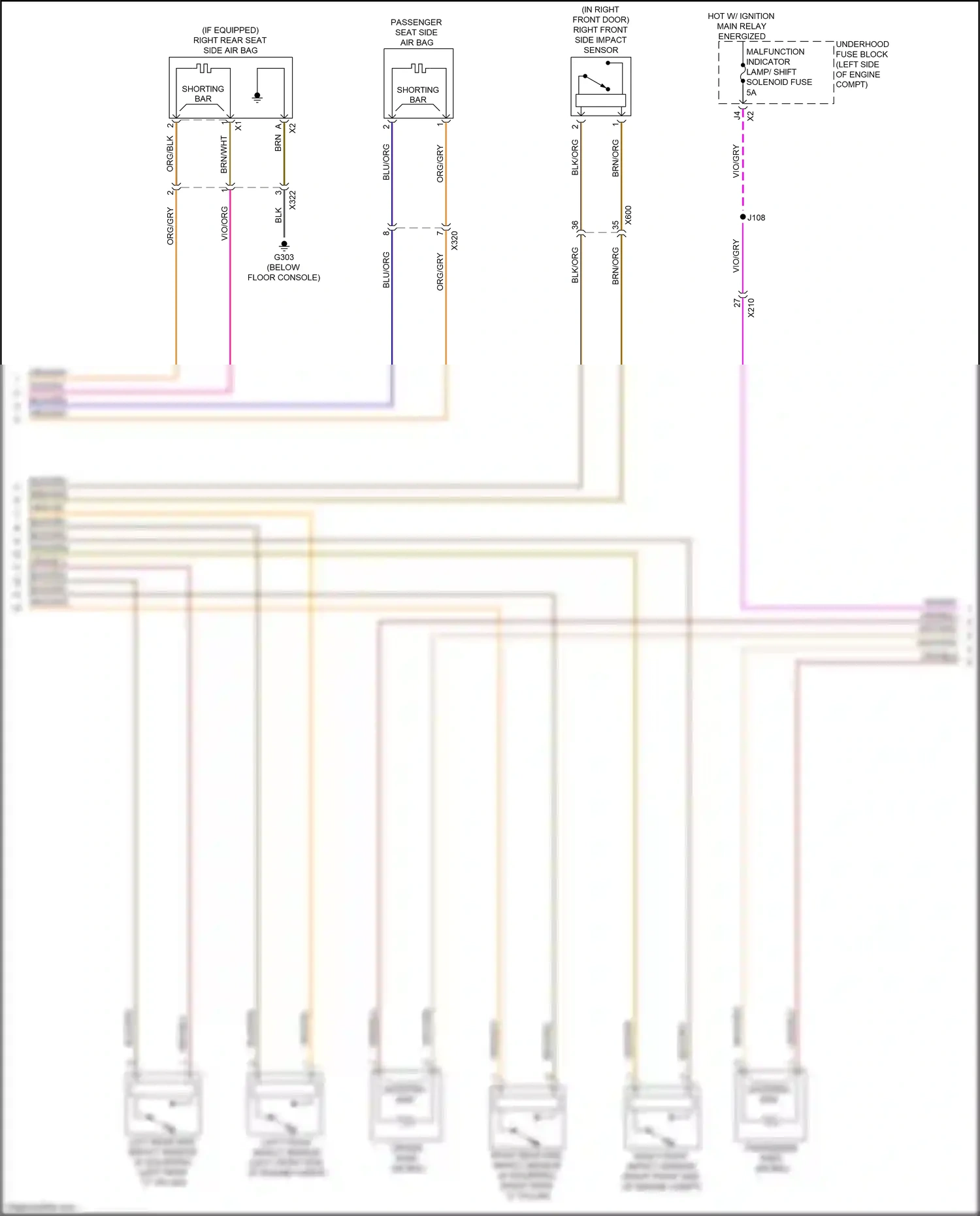 Buick Regal VI (2017-2020) left front impact sensor wiring diagram  (1 of 1)